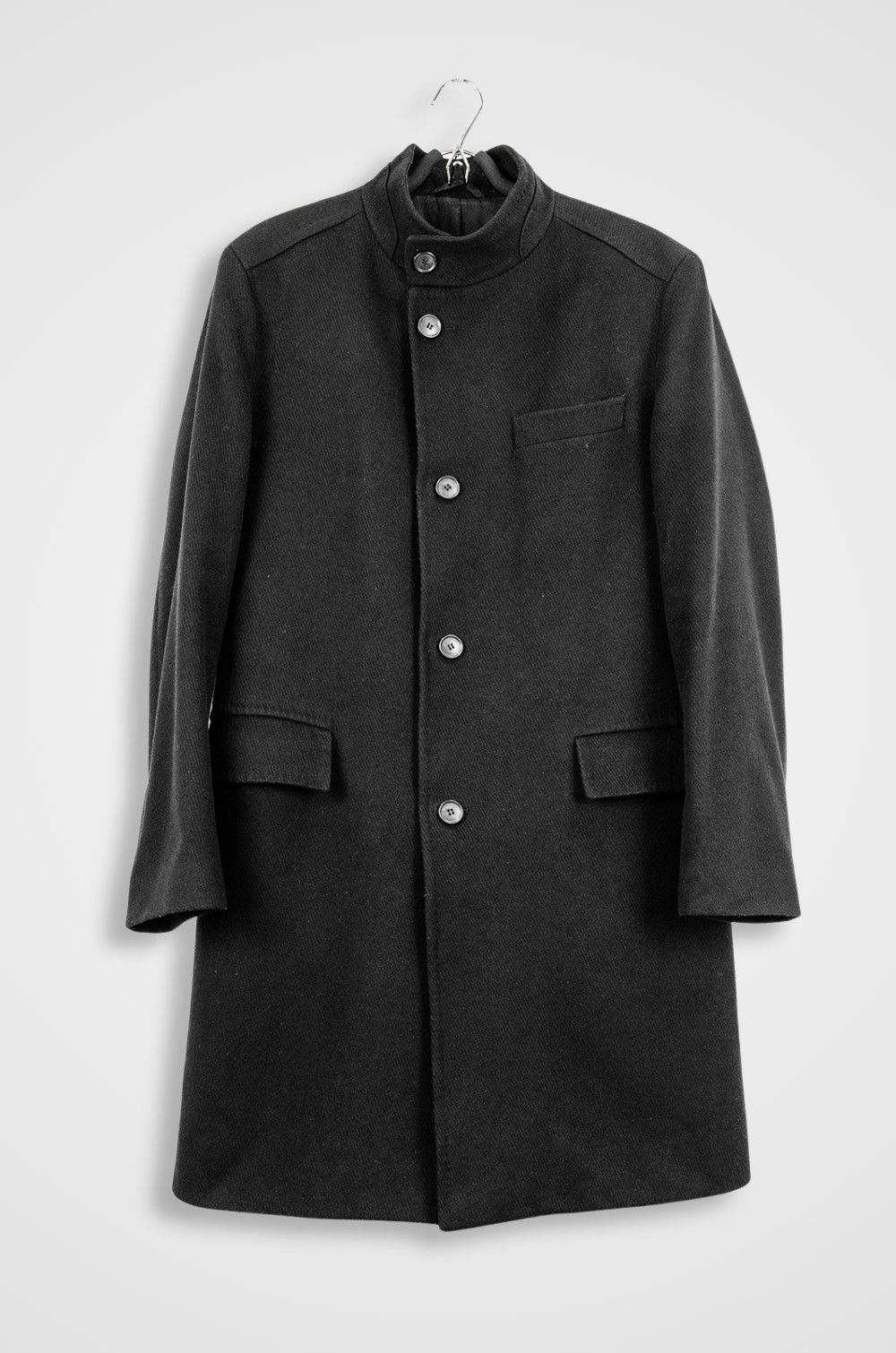 Hugo Boss BOSS Cashmere Wool Stand Collar Coat – Size 50 Size US M / EU 48-50 / 2 - 1 Thumbnail