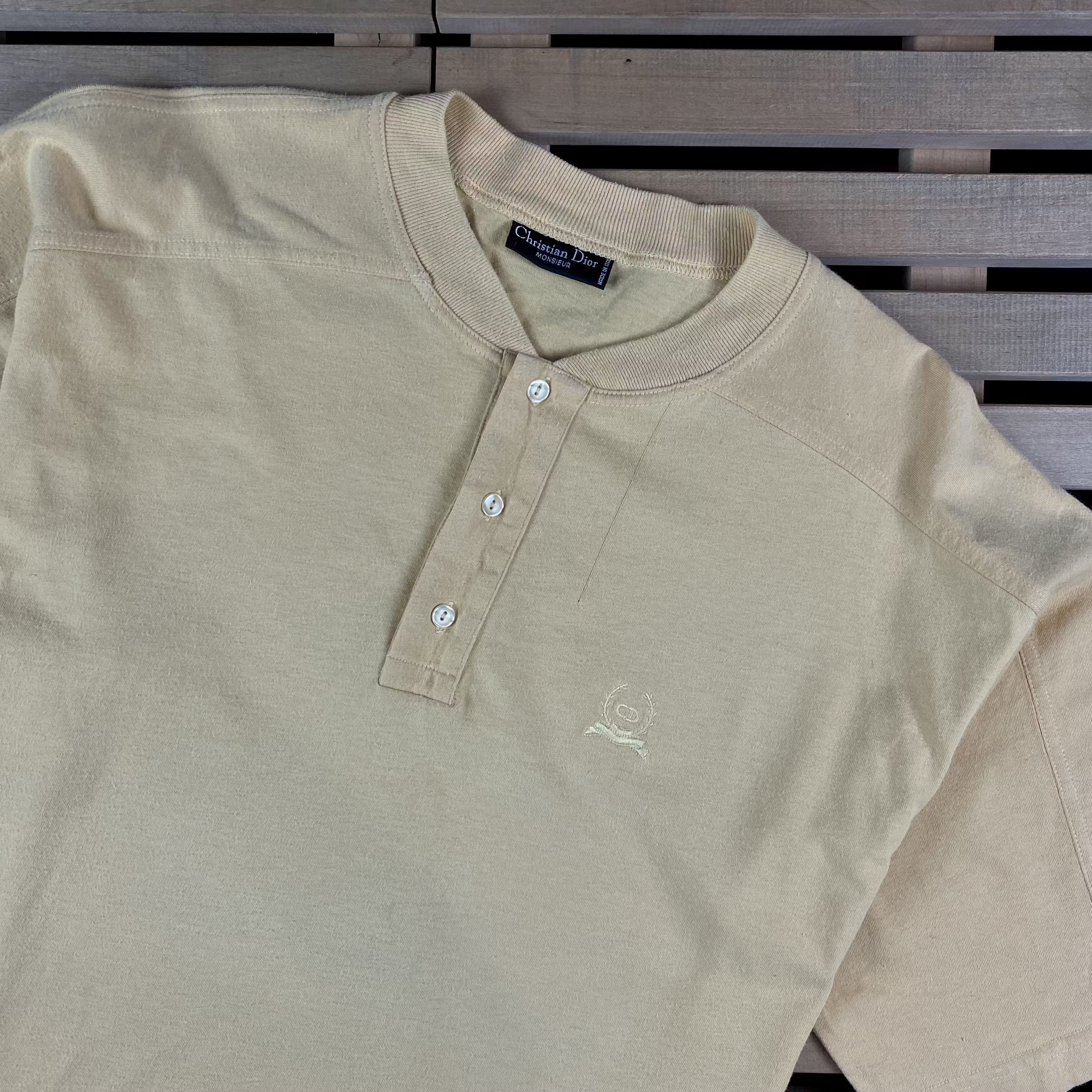 Christian Dior Monsieur × Vintage Mens Polo T Shirt Christion Dior Vintage Size L Size US L / EU 52-54 / 3 - 2 Thumbnail
