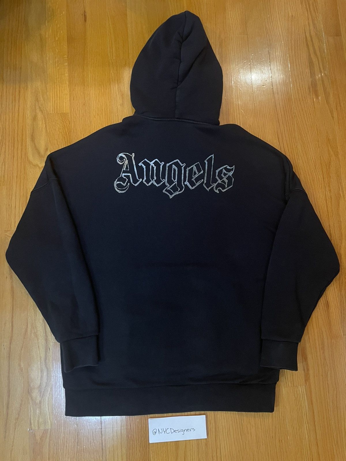 Palm Angels Palm Angels Black Logo Hoodie Size US M / EU 48-50 / 2 - 2 Thumbnail
