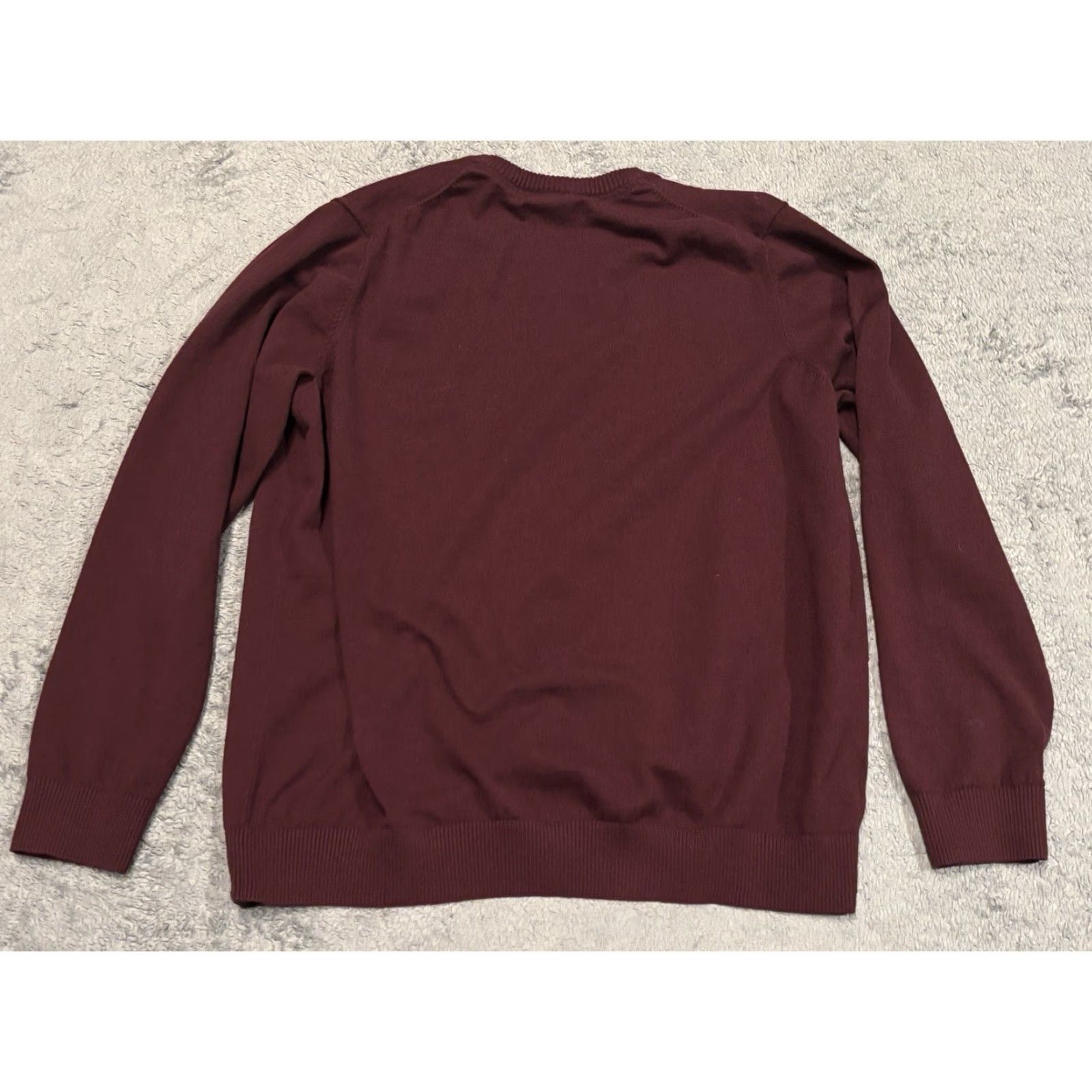 Eddie Bauer VINTAGE Eddie Bauer Sweater Men’s T2XL Tall Maroon V Neck Merino Wool Blend L/S Pullover Size US XXL / EU 58 / 5 - 5 Thumbnail