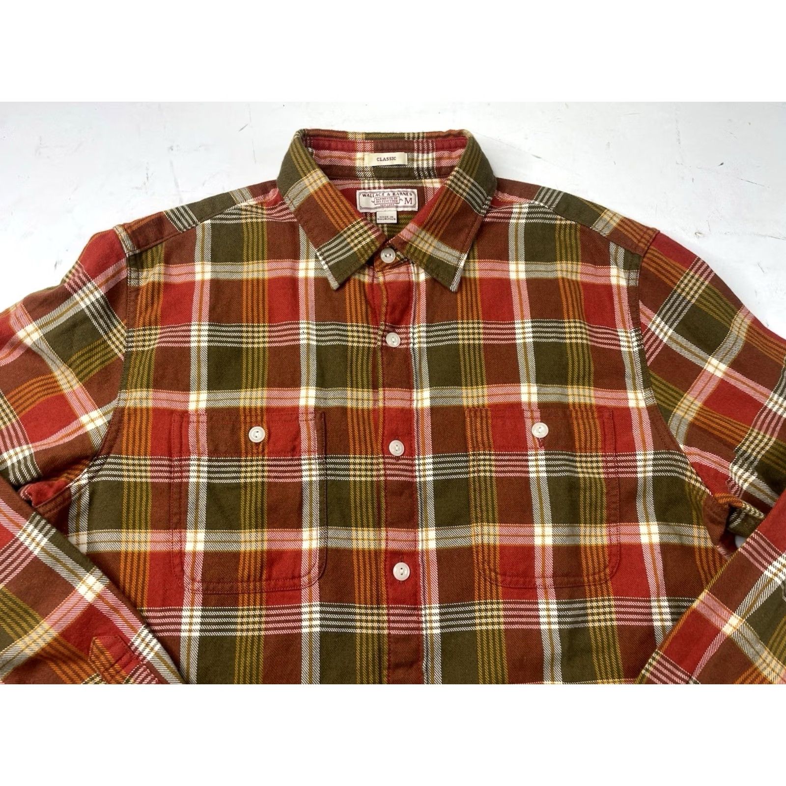 J.Crew J. Crew Wallace & Barnes Midweight Flannel Shirt Men Medium Plaid J6096 Byte Button-Up Multicolor Cotton Long Sleeve Classic Fit Regular, Men Size US M / EU 48-50 / 2 - 2 Thumbnail