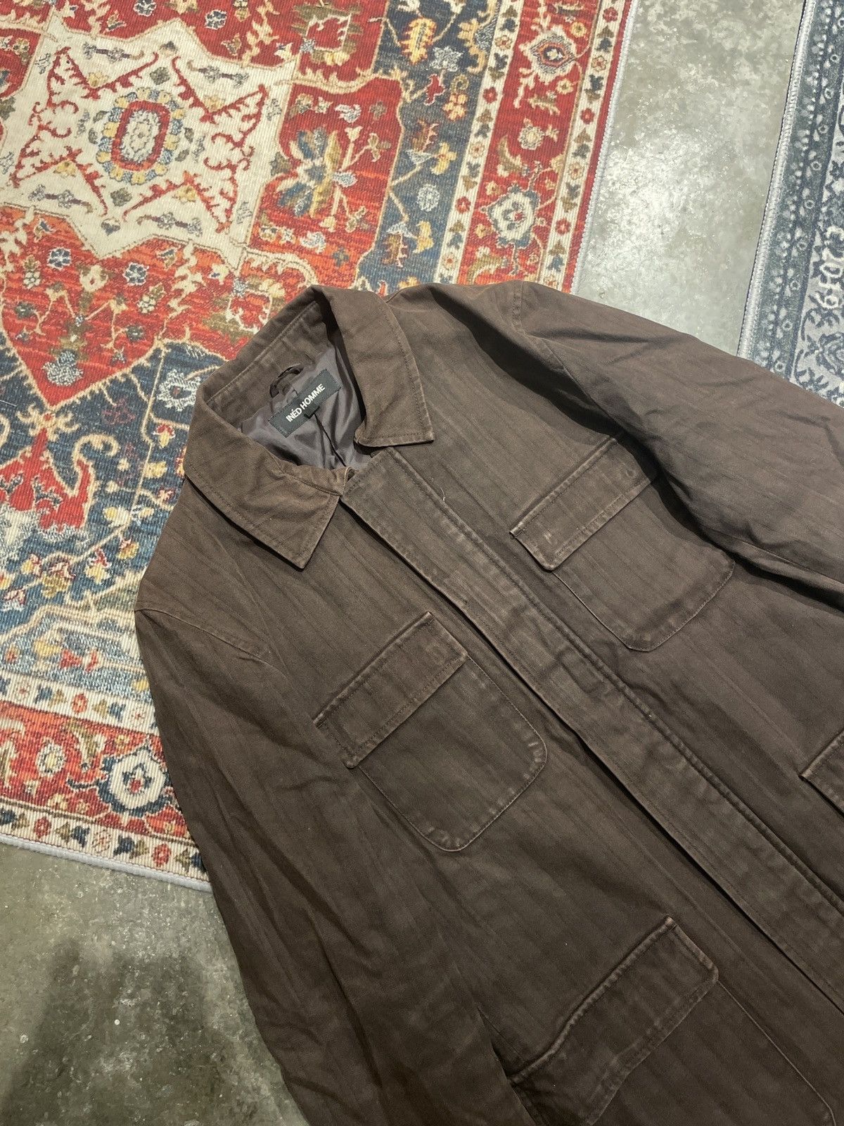 Yohji Yamamoto INED HOMME DENIM JACKET Size US L / EU 52-54 / 3 - 3 Thumbnail
