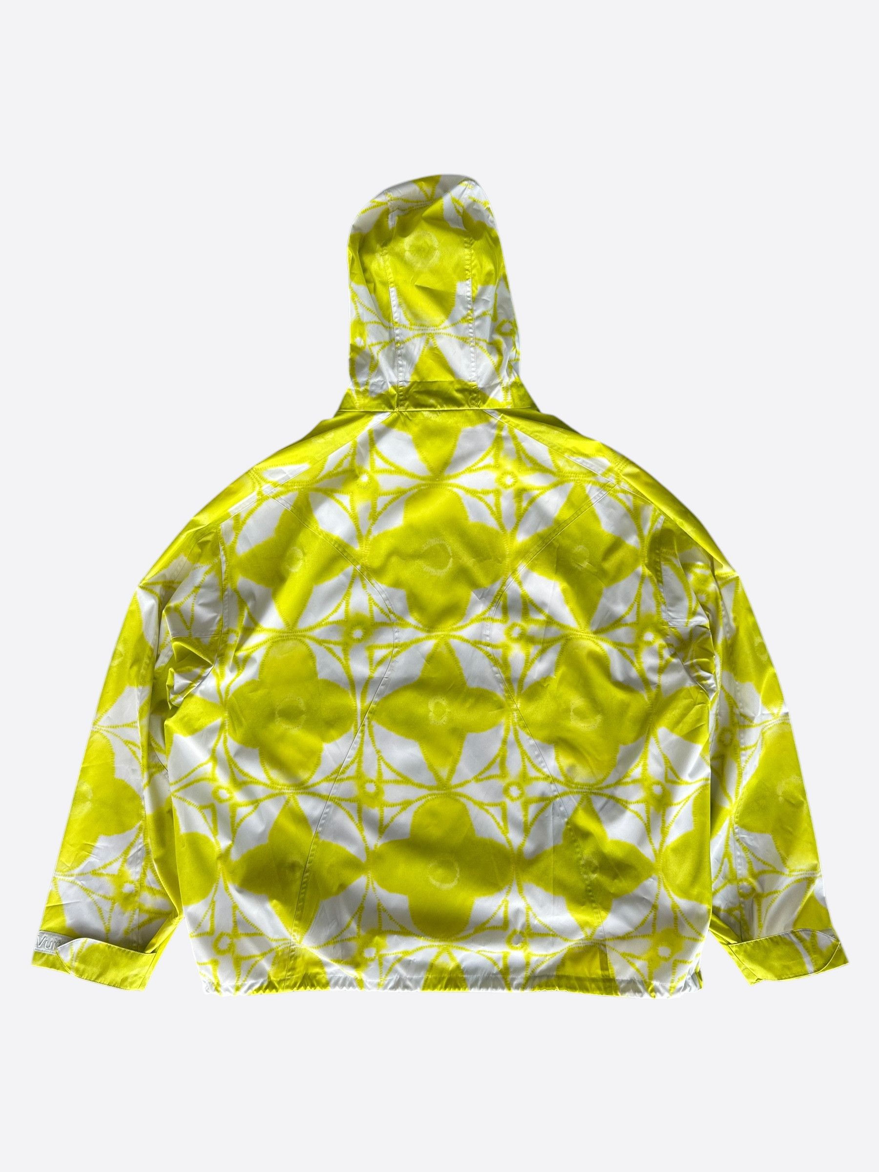 Louis Vuitton Louis Vuitton White & Yellow Shibori Monogram Windbreaker Size US XL / EU 56 / 4 - 2 Thumbnail