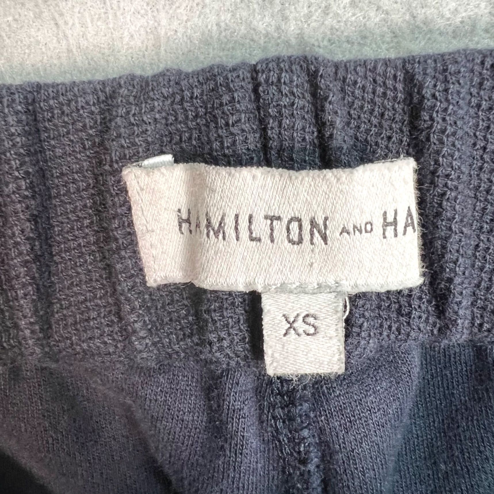 Vintage Hamilton & Hare Mens XS Navy Blue Cotton Blend Pants Tapered Leg Chino Flat Front Regular Navy Mens XS Pants Size US 27 - 3 Thumbnail