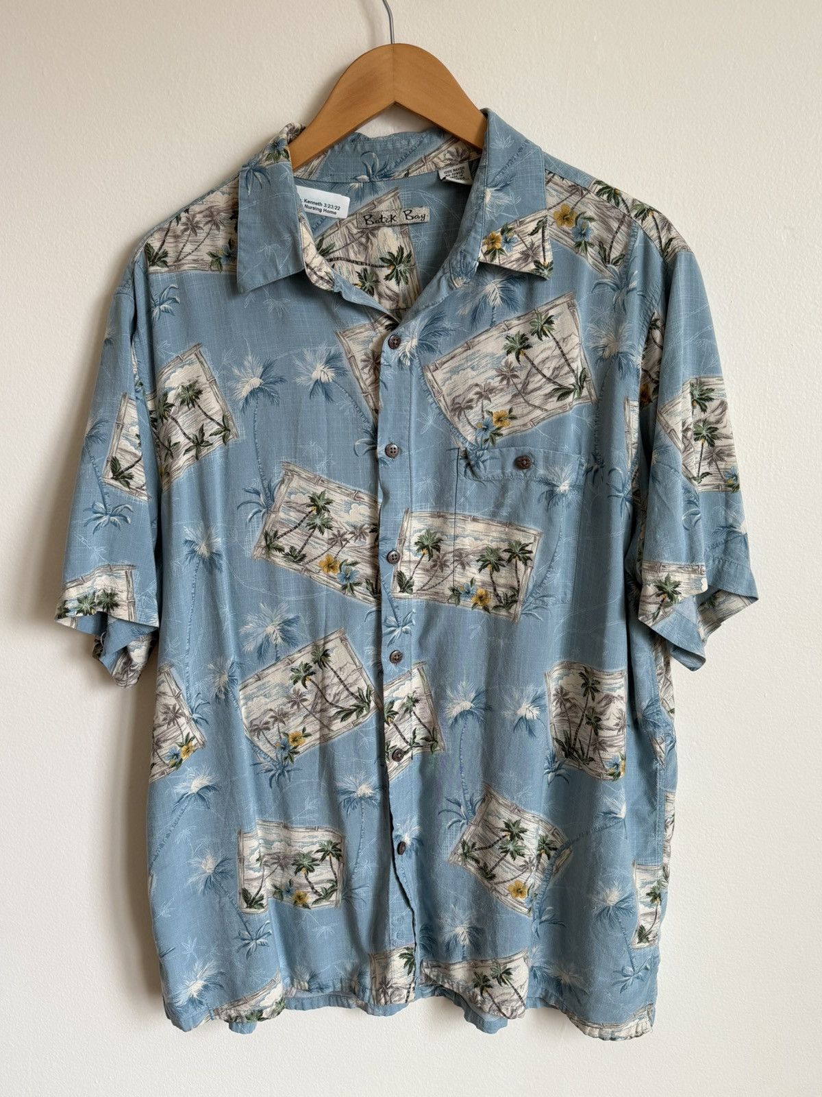 Vintage Vintage Batik Bay Hawaiian Shirt XL Palm Tree Beach Print Size US XL / EU 56 / 4 - 1 Thumbnail