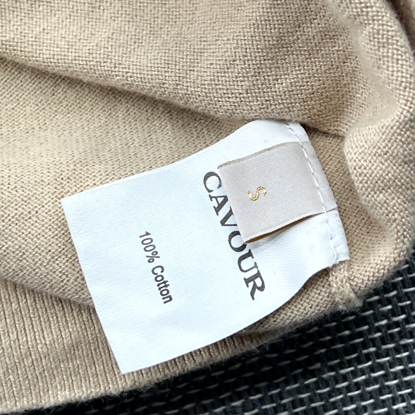 Vintage Cavour Mens Polo Shirt Small Beige Long Sleeves Made in Italy Button Up Shirt Mens Beige Polo Size US S / EU 44-46 / 1 - 4 Thumbnail