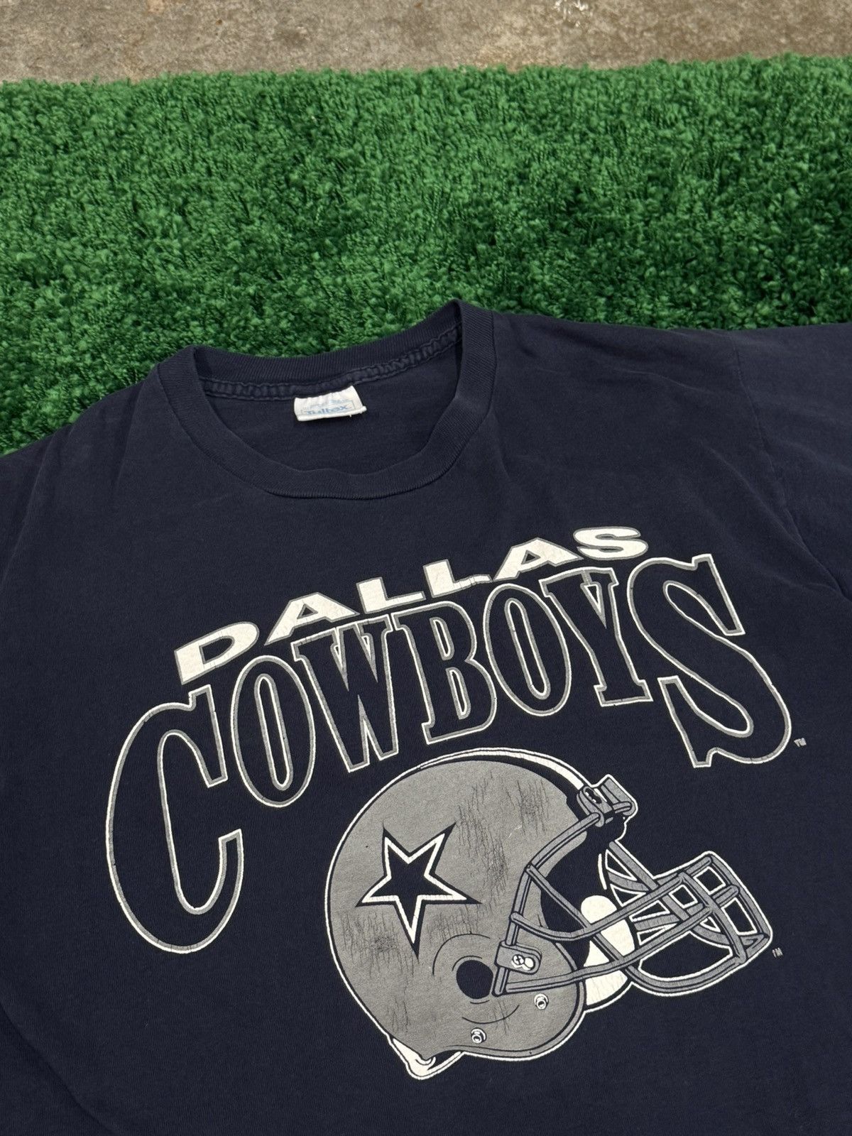 Vintage Vintage Dallas Cowboys Helmet Tee Navy XL Tulex 90s Size US XL / EU 56 / 4 - 2 Thumbnail