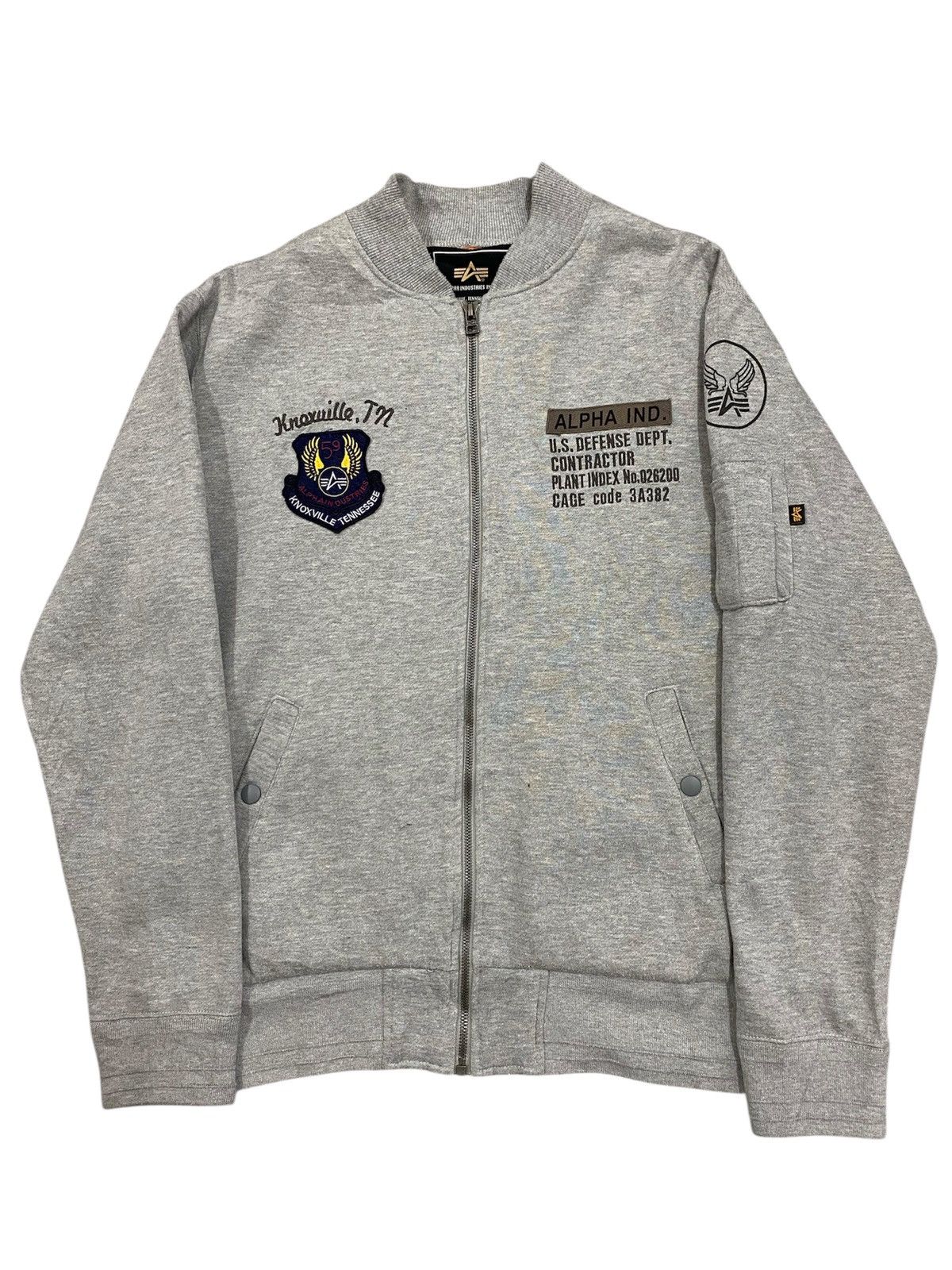 Alpha Industries Vtg Alpha Industries Sweater Bomber Style Size US XL / EU 56 / 4 - 1 Thumbnail