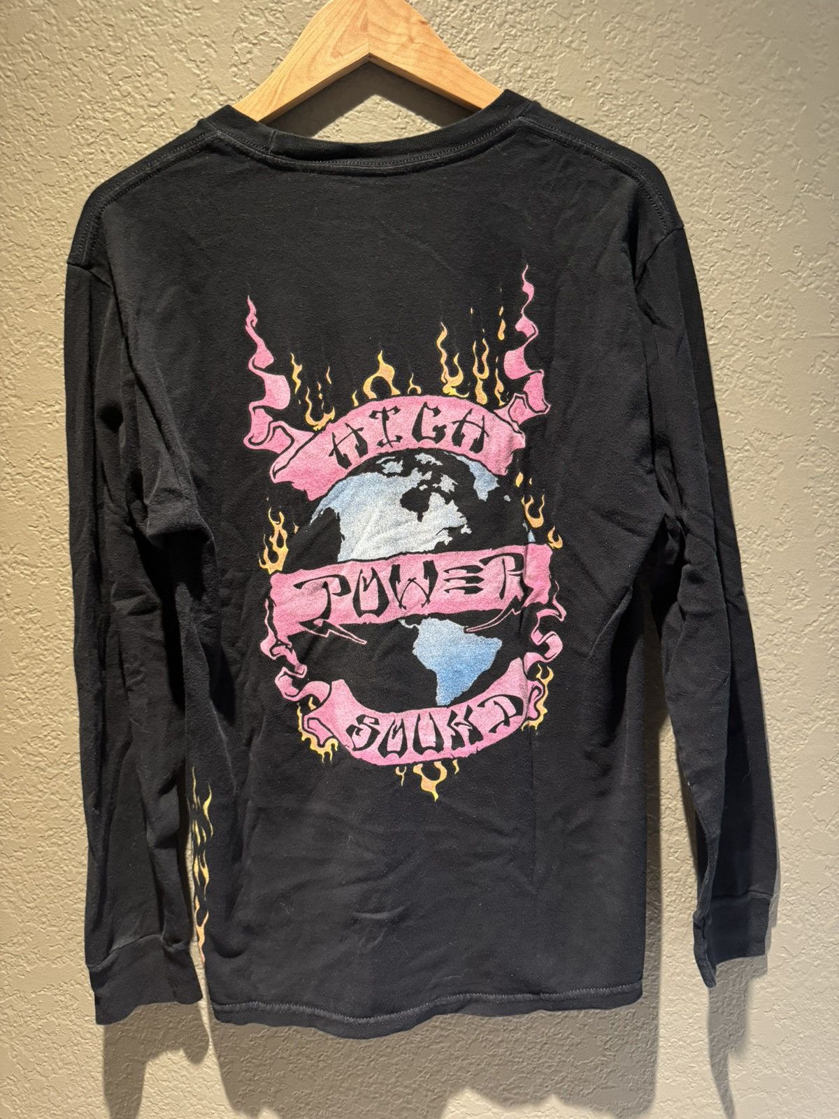 Stussy Stussy High Power Sound Flame Longsleeve Black Medium Size US M / EU 48-50 / 2 - 2 Thumbnail