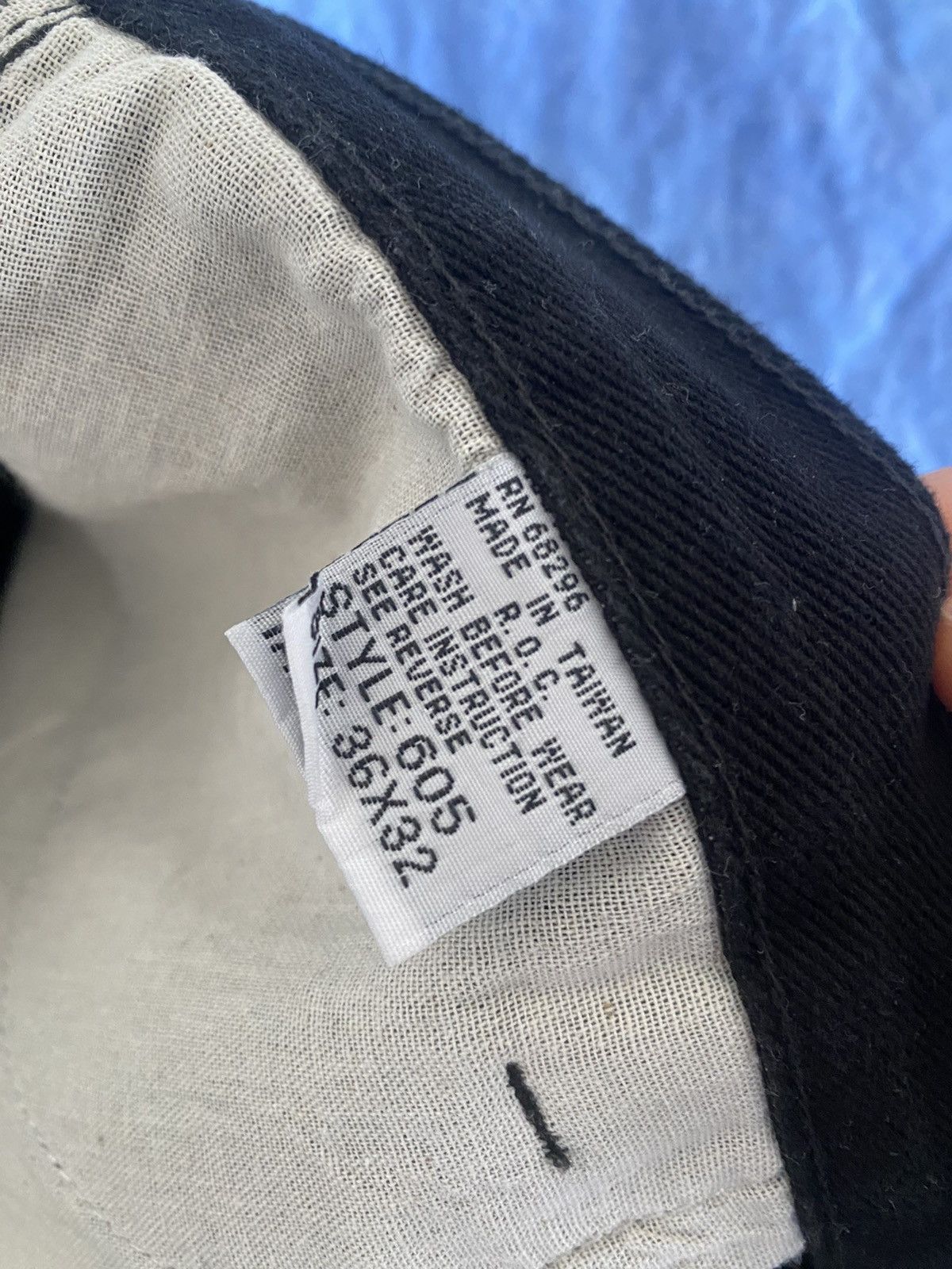 Left Hand Custom Made Black Jeans with Sticker Pockets Size US 36 / EU 52 - 6 Thumbnail