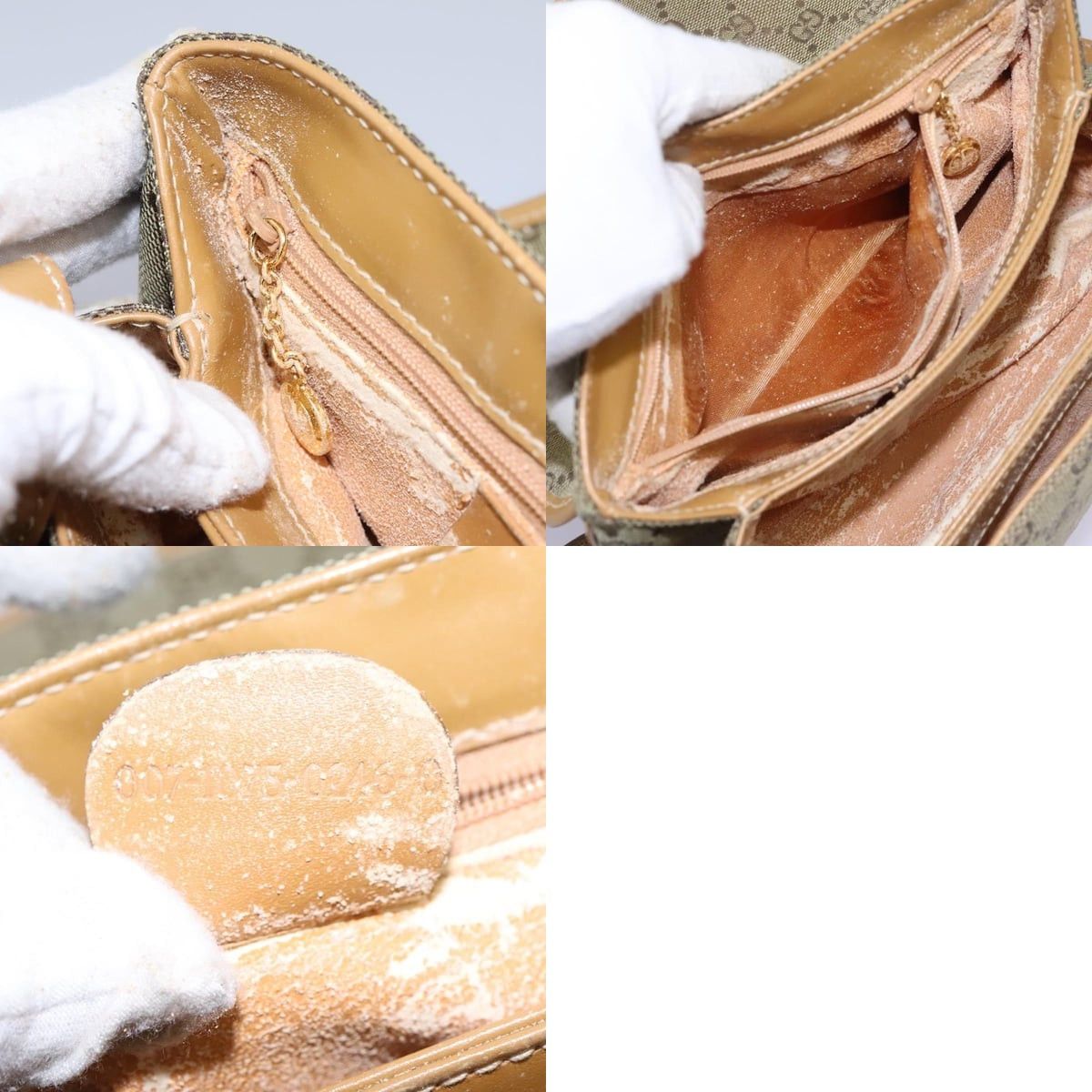 Gucci GUCCI GG Canvas Shoulder Bag Beige Gold Size ONE SIZE - 13 Thumbnail