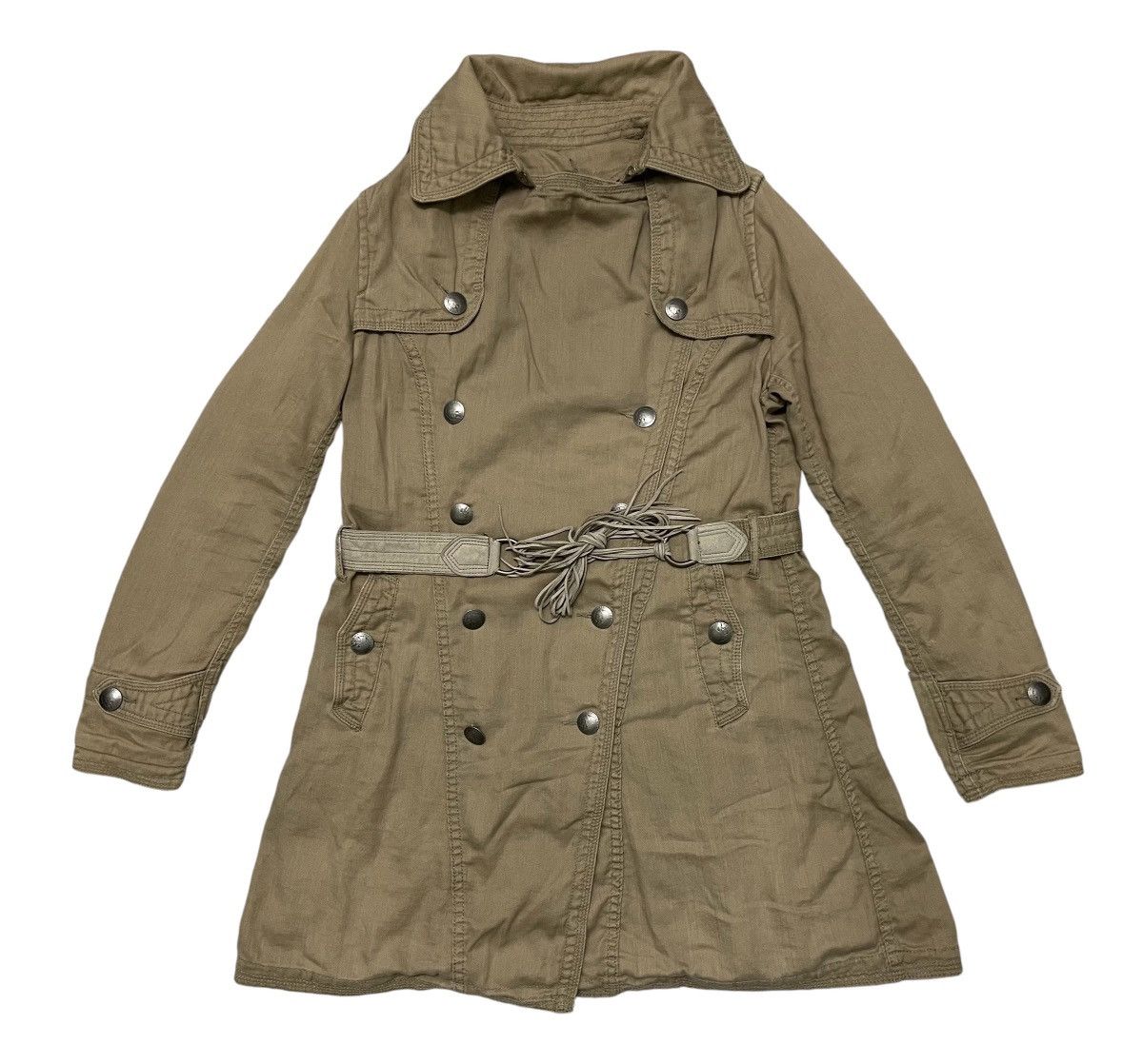 2000s G.O.A TECHTICAL PARKA JACKET LEATHER BELT