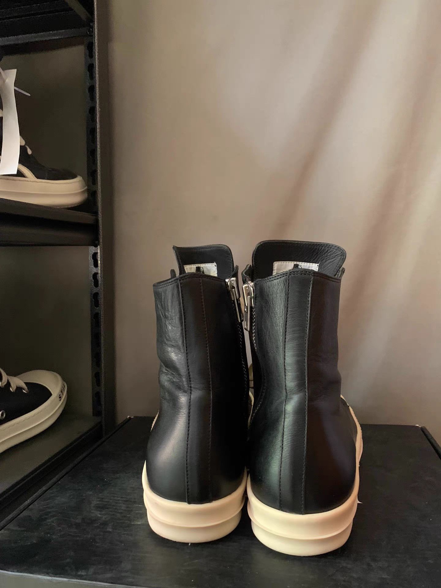 Rick Owens Rick Owens Mainline High Top Leather Sneakers Size US 7 / EU 40 - 4 Thumbnail