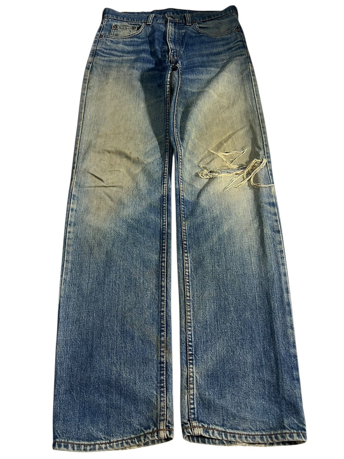 Levi's 90’s Levi’s 503-0217 Rusty Distress Mud Wash Jean Size US 30 / EU 46 - 1 Thumbnail