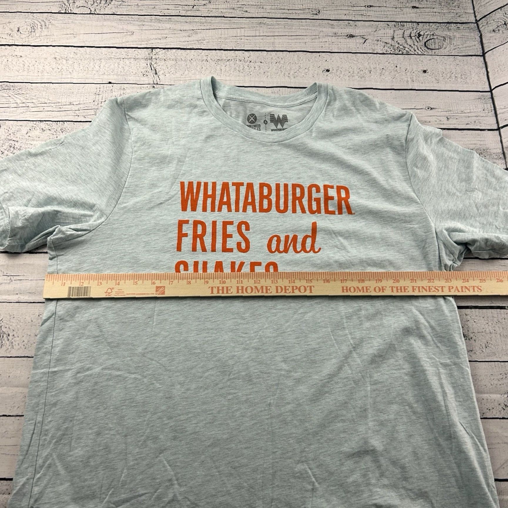 Vintage Whataburger T-Shirt Short Sleeve Mens 2XL Blue Tumbleweed Tex Whataburger Fries And Shakes Shirt Men 2XL Blue Size US XXL / EU 58 / 5 - 4 Thumbnail
