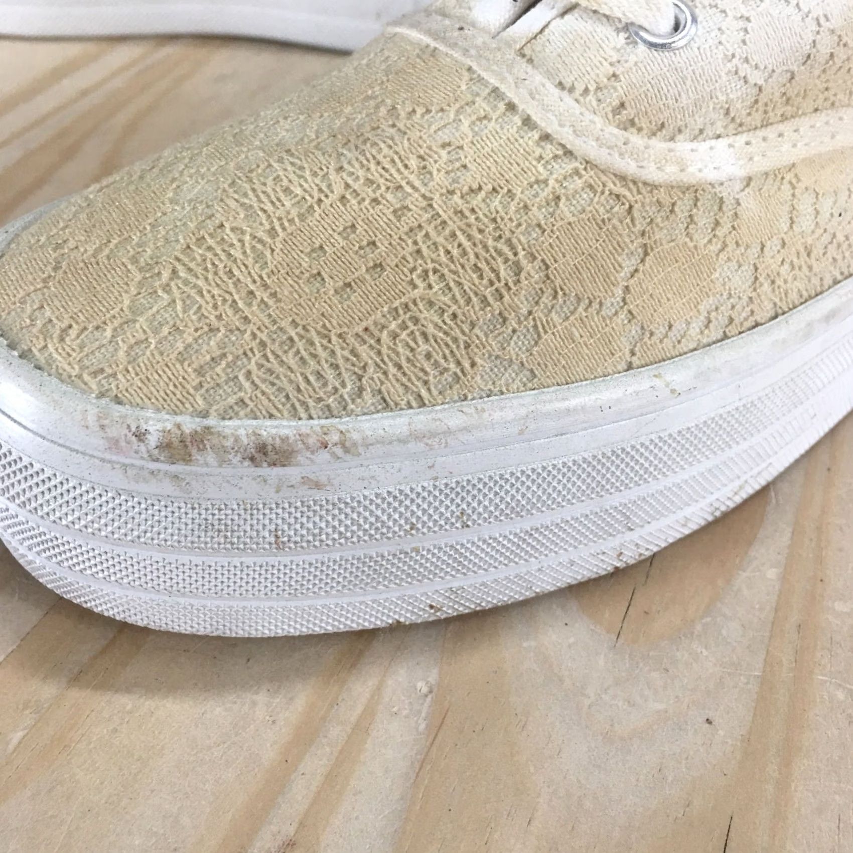 H&M Divided by H&M Shoes Womens 8 Platform Lace Sneaker Beige Lace Up Low Top Casual Size M / US 6-8 / IT 42-44 - 5 Thumbnail