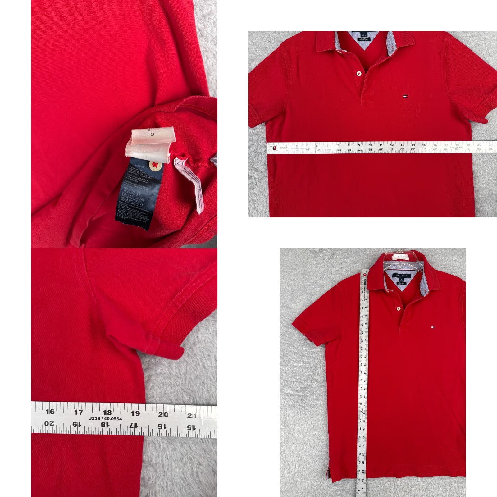 Tommy Hilfiger Tommy Hilfiger Polo Shirt Men Medium Red Slim Fit Short Sleeve 100% Cotton Knit Polo Shirt Slim Fit Red Men Medium Tommy Hilfiger Polo Shirt Size US M / EU 48-50 / 2 - 8 Thumbnail