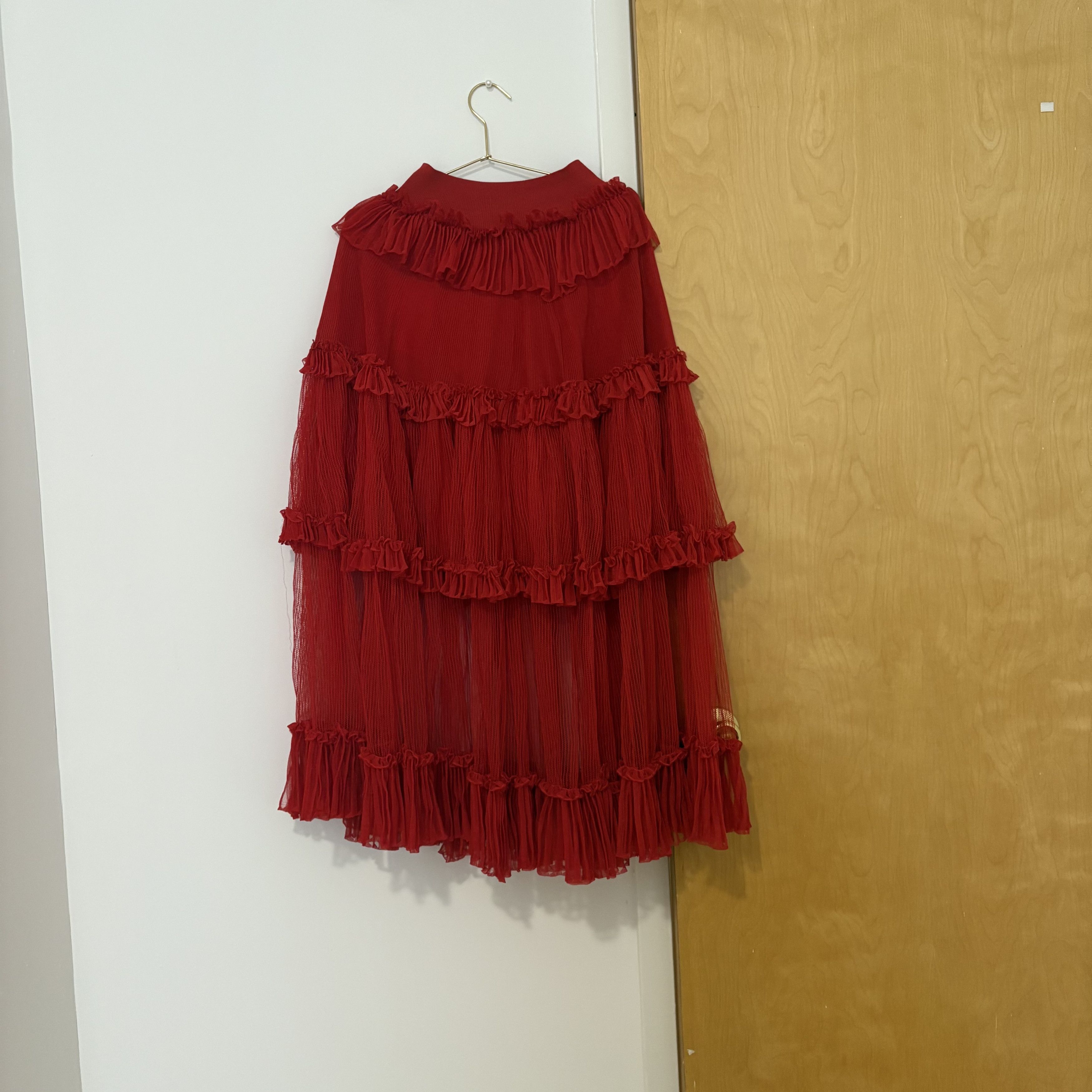 Alexander McQueen Alexander McQueen Resort SS 2020 Red Skirt Size 40" / US 18 - 3 Thumbnail