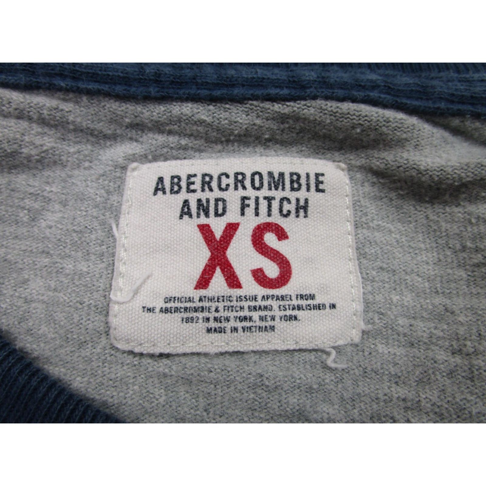 Abercrombie & Fitch Abercrombie & Fitch shirt Mens XS Gray Blue Raglan y2k Pullover Grunge Preppy Size US XS / EU 42 / 0 - 7 Thumbnail