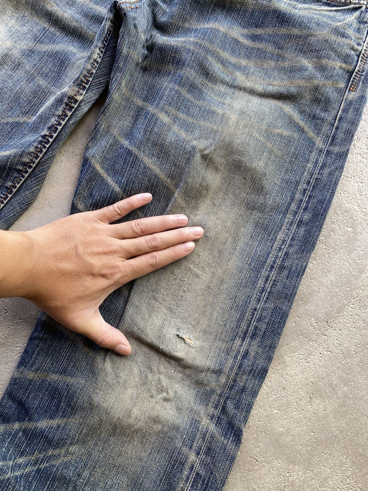 Edwin × If Six Was Nine Vintage Edwin Distressed Jeans Size US 34 / EU 50 - 20 Thumbnail