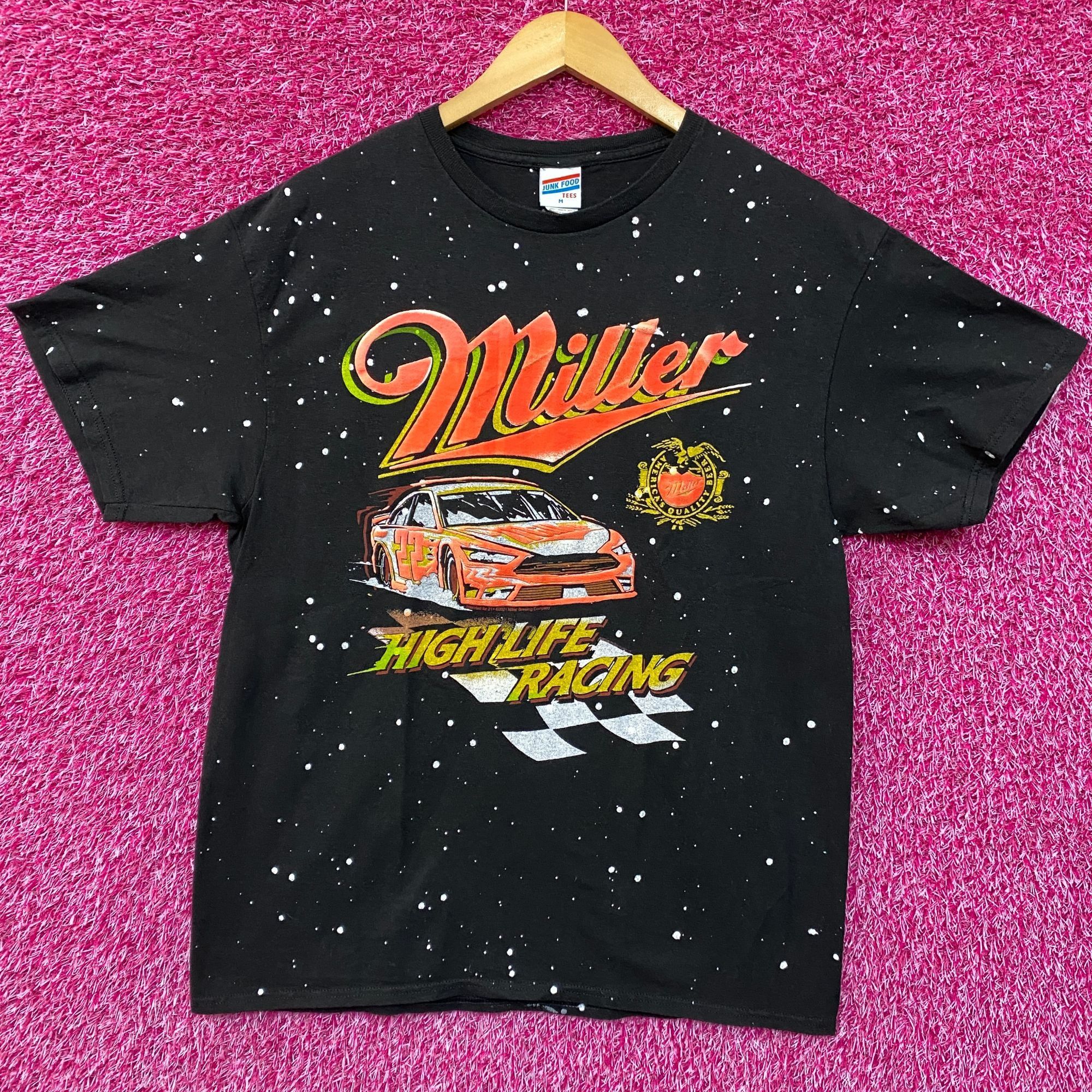 Junk Food Junkfood Miller HighLife Racing Graphic Design T-Shirt Mediu Size US M / EU 48-50 / 2 - 1 Thumbnail