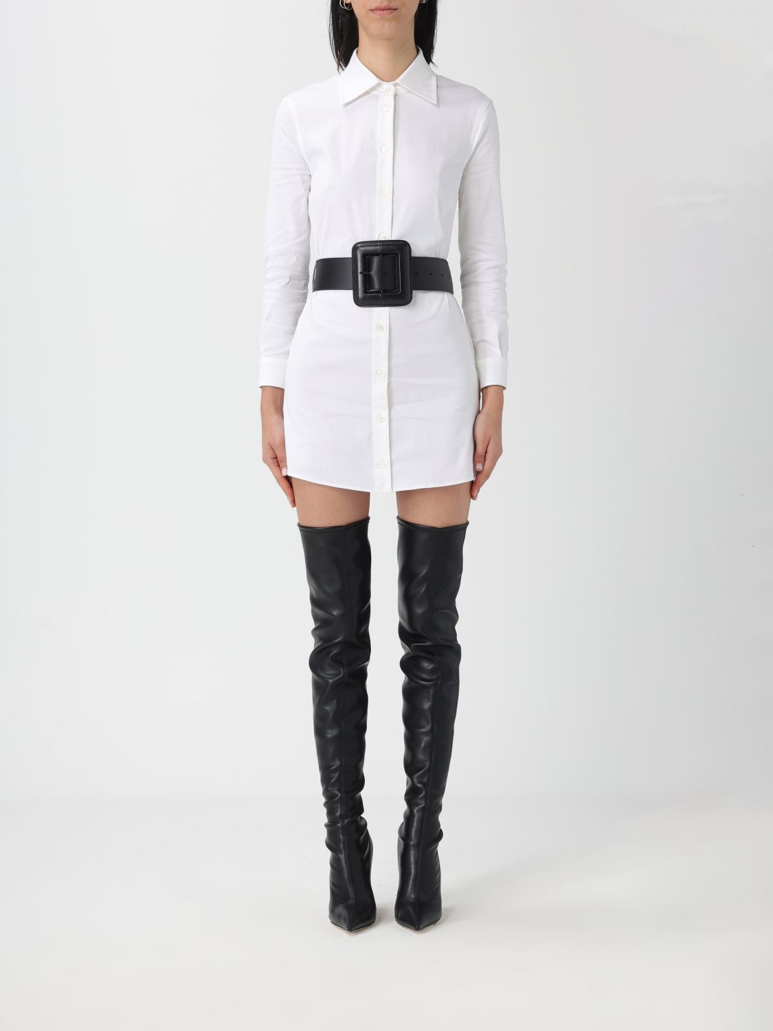 knee length dresses for ladies Balenciaga Leather Pencil Skirt  Runway Catalog