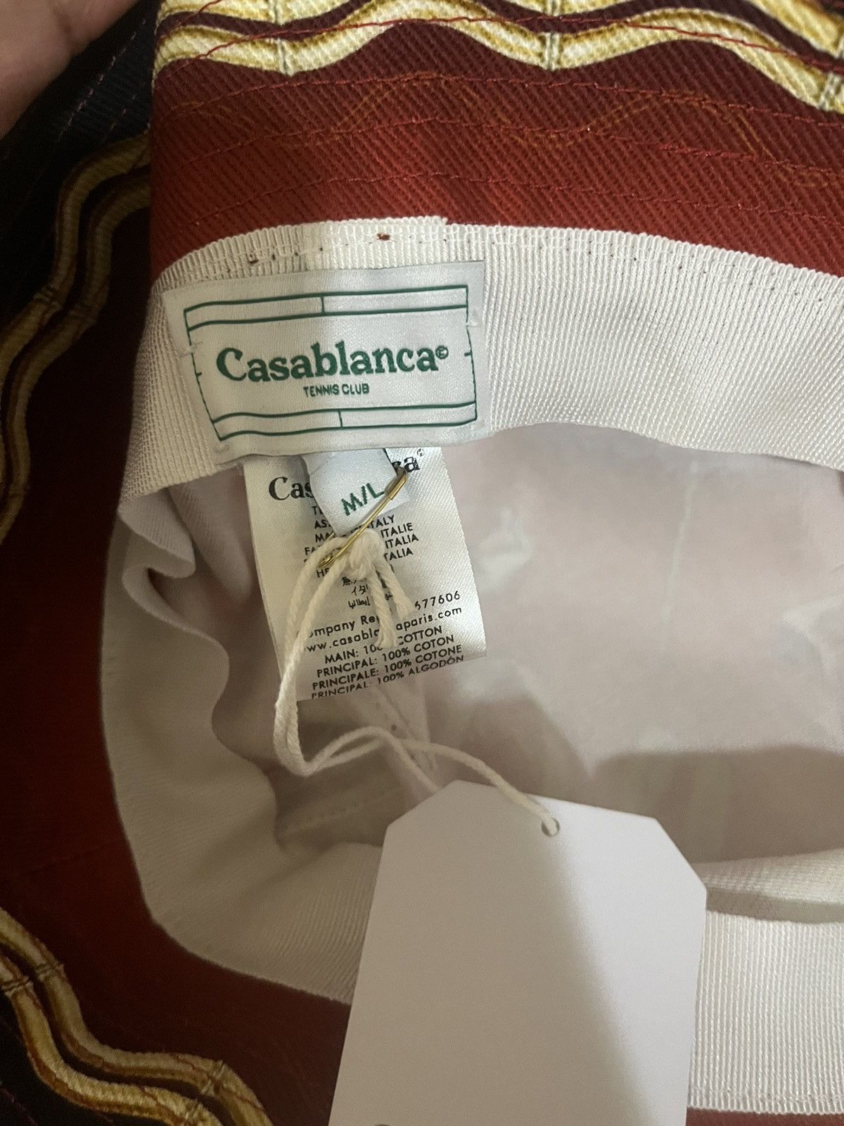 Casablanca Casablanca Printed Denim Bucket Hat Sz M/L Size ONE SIZE - 9 Thumbnail