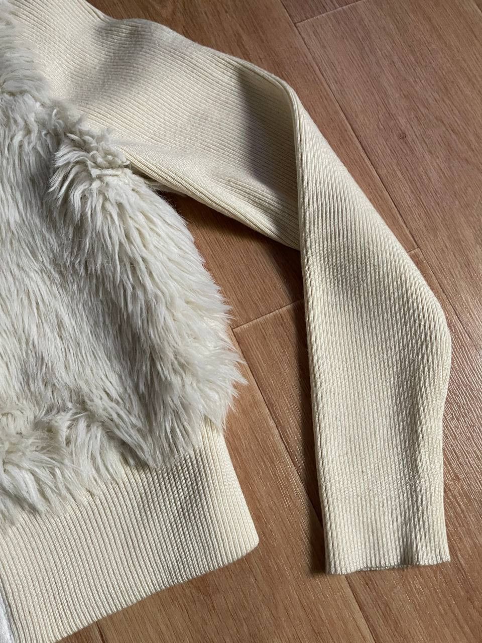 Playboy × Vintage 00S Fluffy Y2K Faux Fur Jacket Size M / US 6-8 / IT 42-44 - 6 Thumbnail