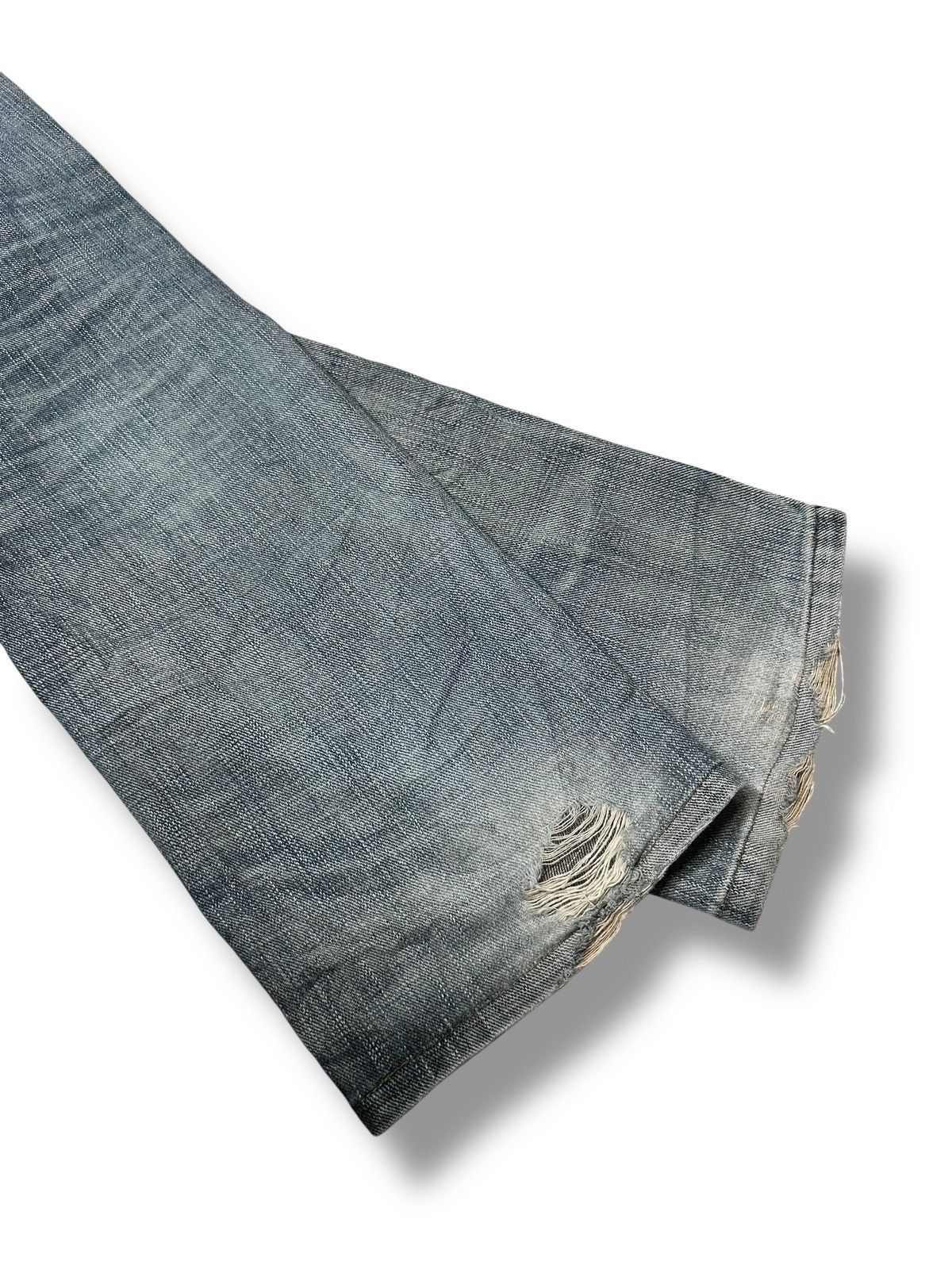 Japanese Brand GILHEART Distressed Japan Denim Straight Jeans With Faded Size US 33 - 16 Thumbnail