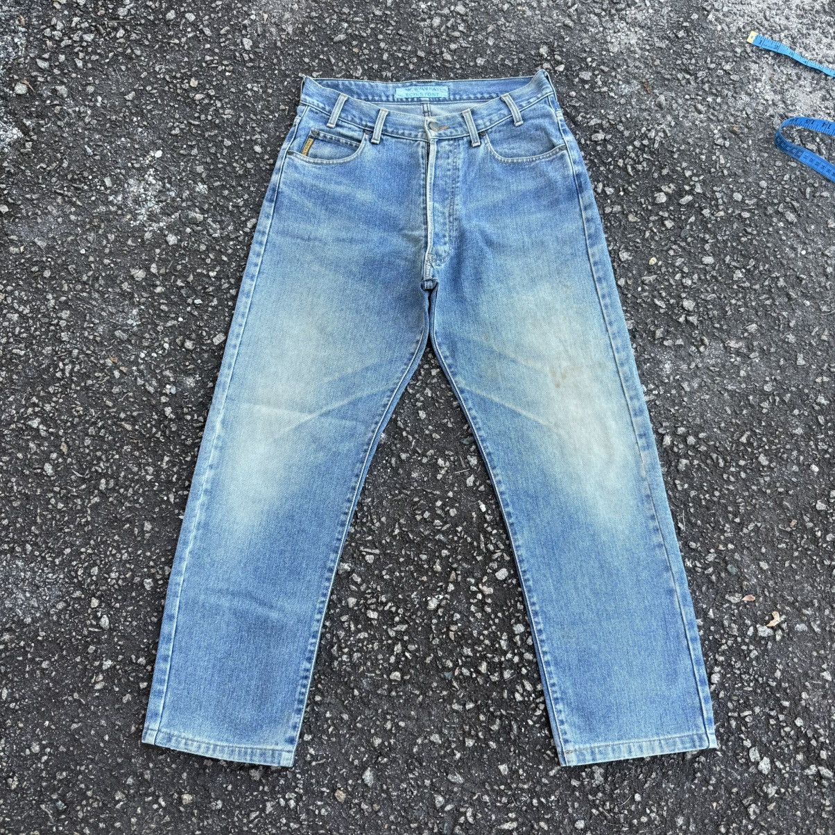 Armani Vintage Armani Jeans Button Fly Rusty Faded Denim Jean Size US 31 - 2 Thumbnail