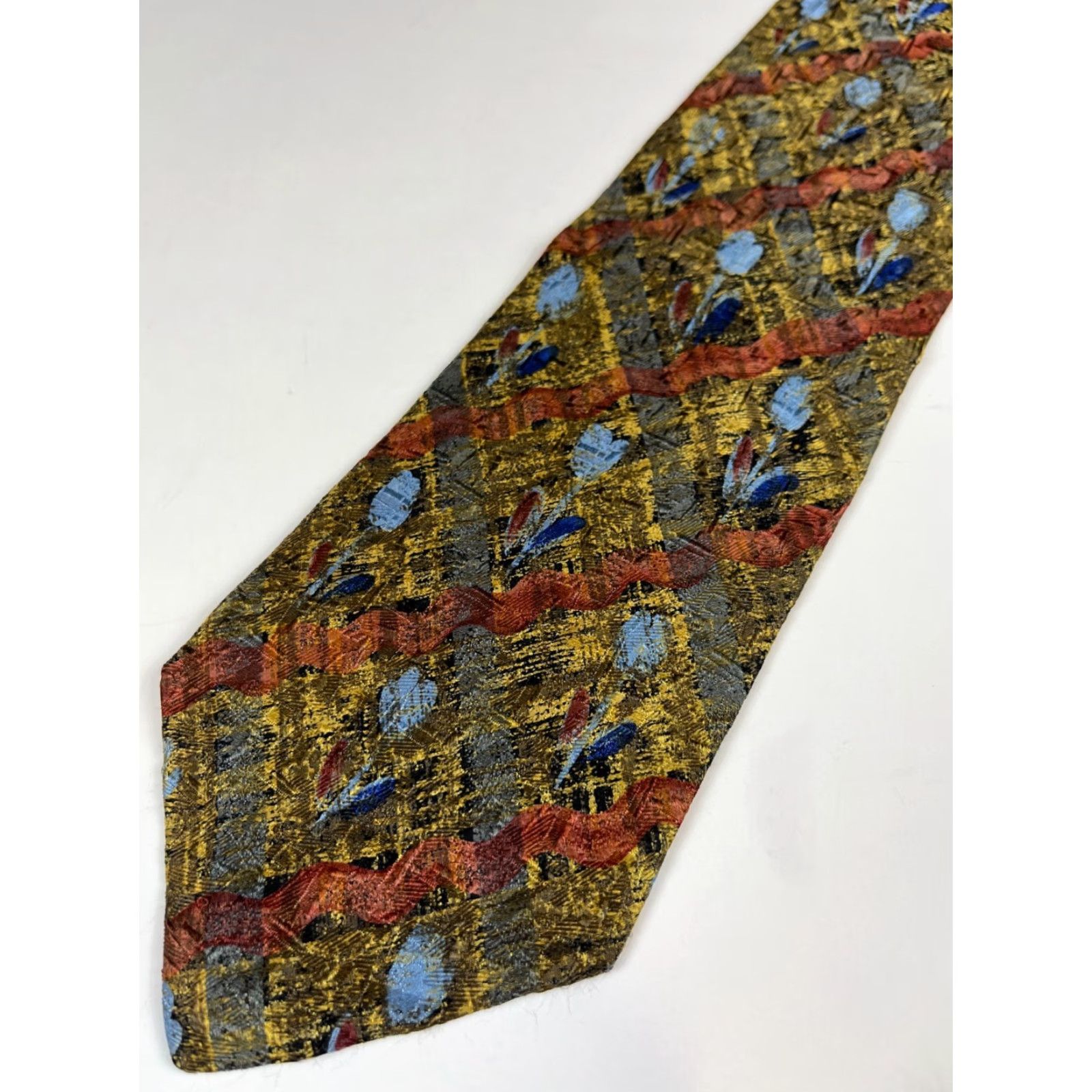 Ermenegildo Zegna VINTAGE Ermenegildo Zegna Silk Tie Floral Men’s Tie Made in Italy Size ONE SIZE - 4 Thumbnail