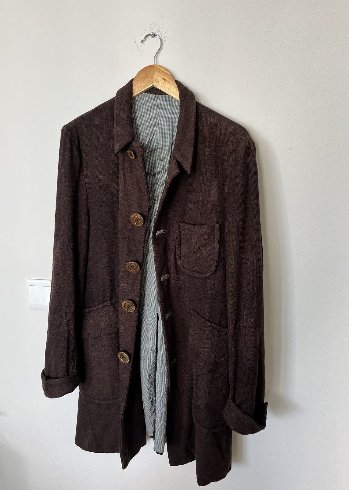 Geoffrey B. Small G.B.S 1/1 coat with large wooden buttons Size US M / EU 48-50 / 2 - 1 Thumbnail