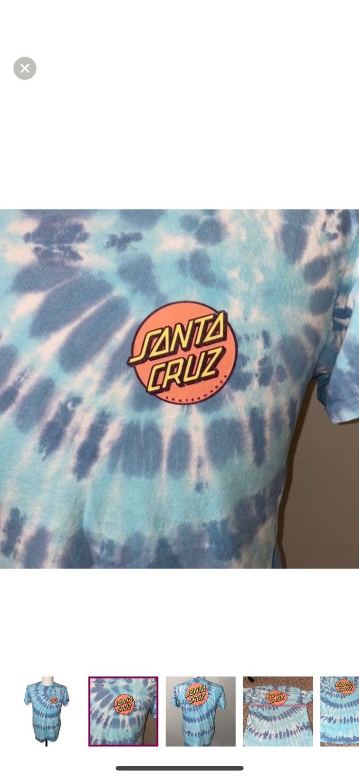 Santa Cruz Skateboards Santa Cruz skateboards medium tie dye T shirt Size US M / EU 48-50 / 2 - 4 Thumbnail