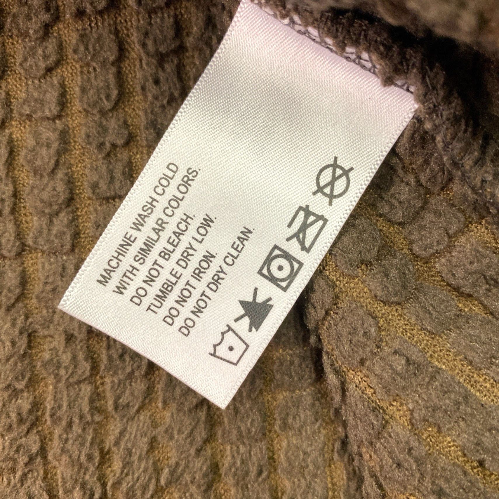 Orvis Orvis Fleece Pullover Womens M Brown Grid Plush Warm Winter 1/4 Snap Pullover Sweatshirt Casual Women’s Regular Long Sleeve Size M / US 6-8 / IT 42-44 - 3 Thumbnail