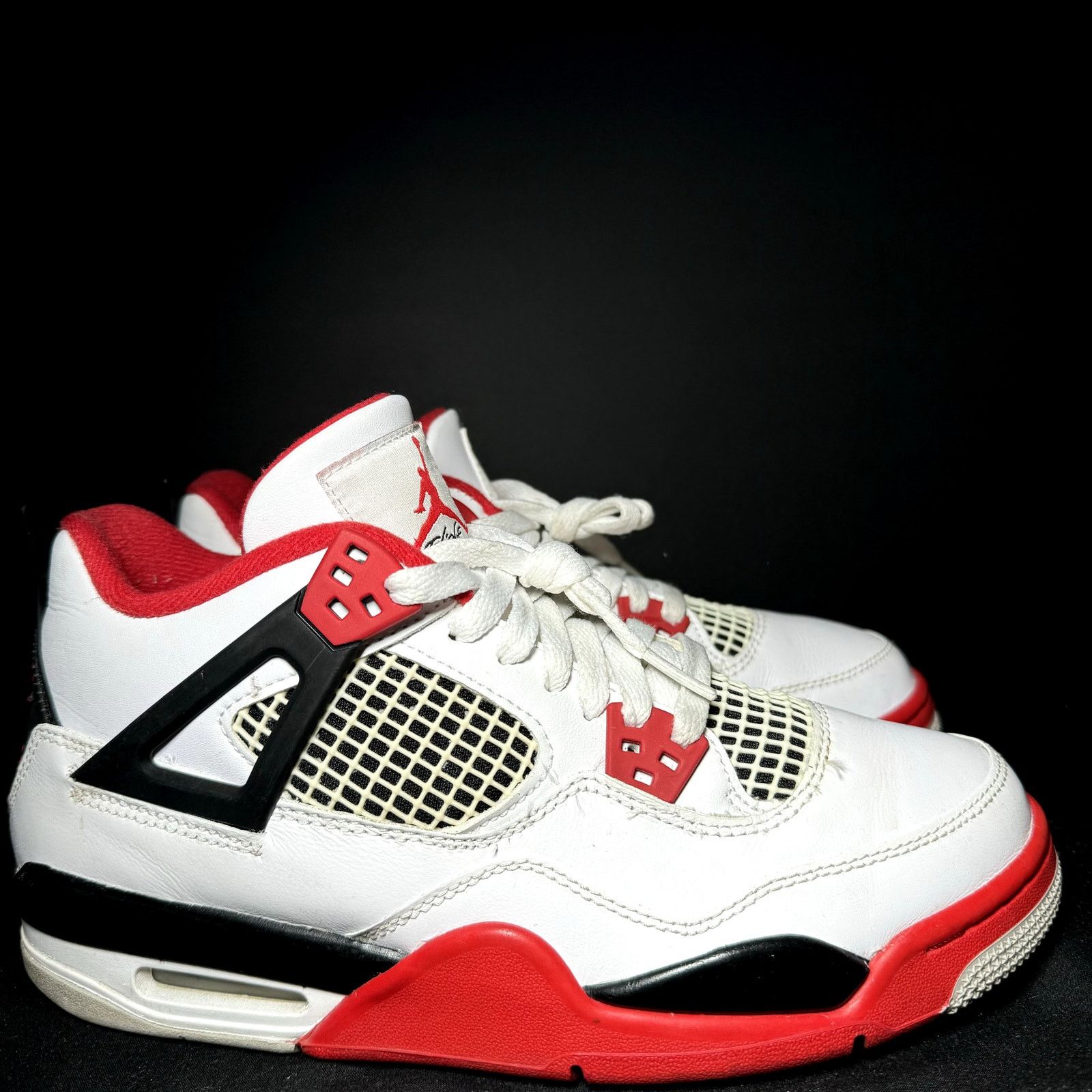 Jordan Brand × Nike Air Jordan 4 Retro OG GS Fire Red 2020 Men's Shoes - Size 7 Size US 7 / EU 40 - 1 Thumbnail