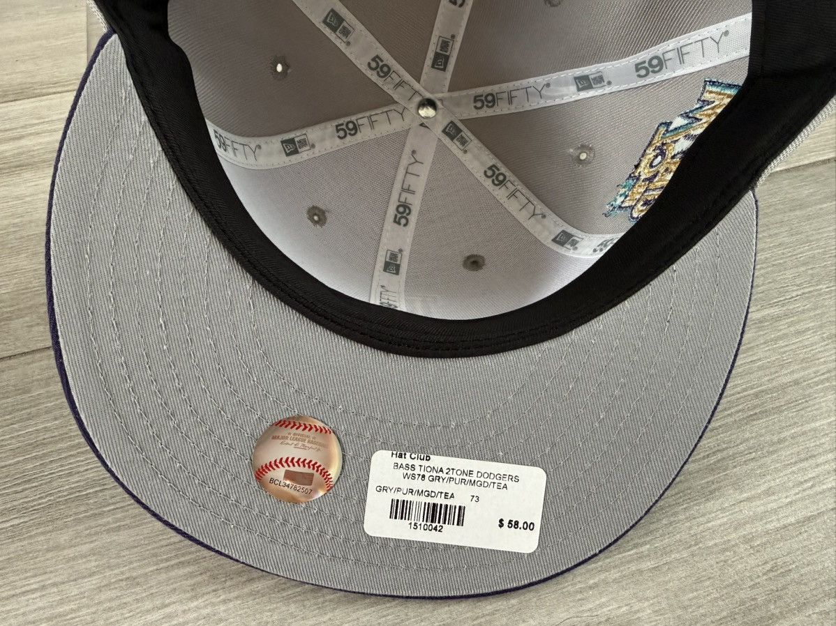 New Era LA Los Angeles Dodgers Hat Club New Era Grey Fitted Sz 7 3/8 Size ONE SIZE - 10 Thumbnail