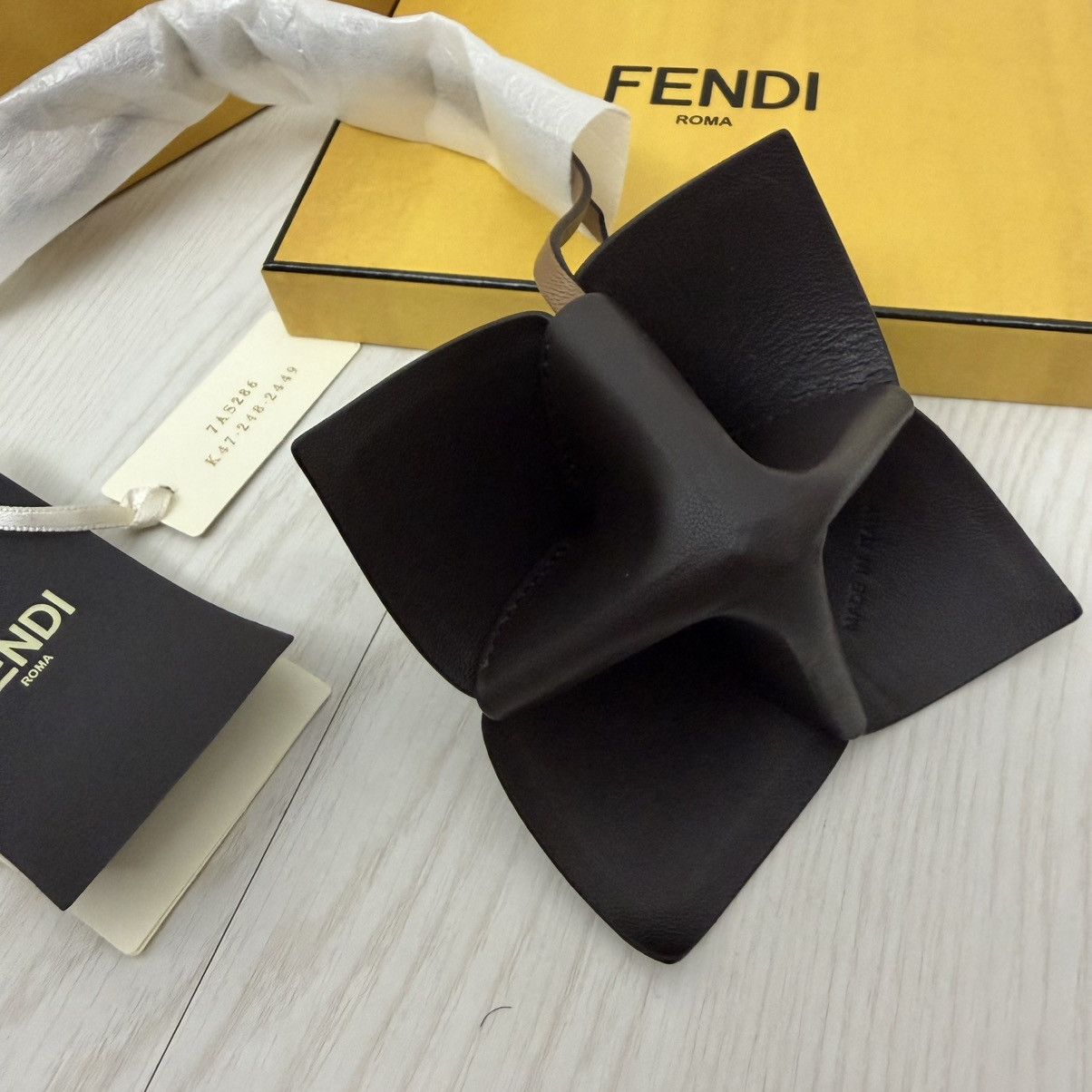 Fendi Fendi Fortune Cookie Nappa Fortune Teller Bag Charm Blue Size ONE SIZE - 9 Thumbnail