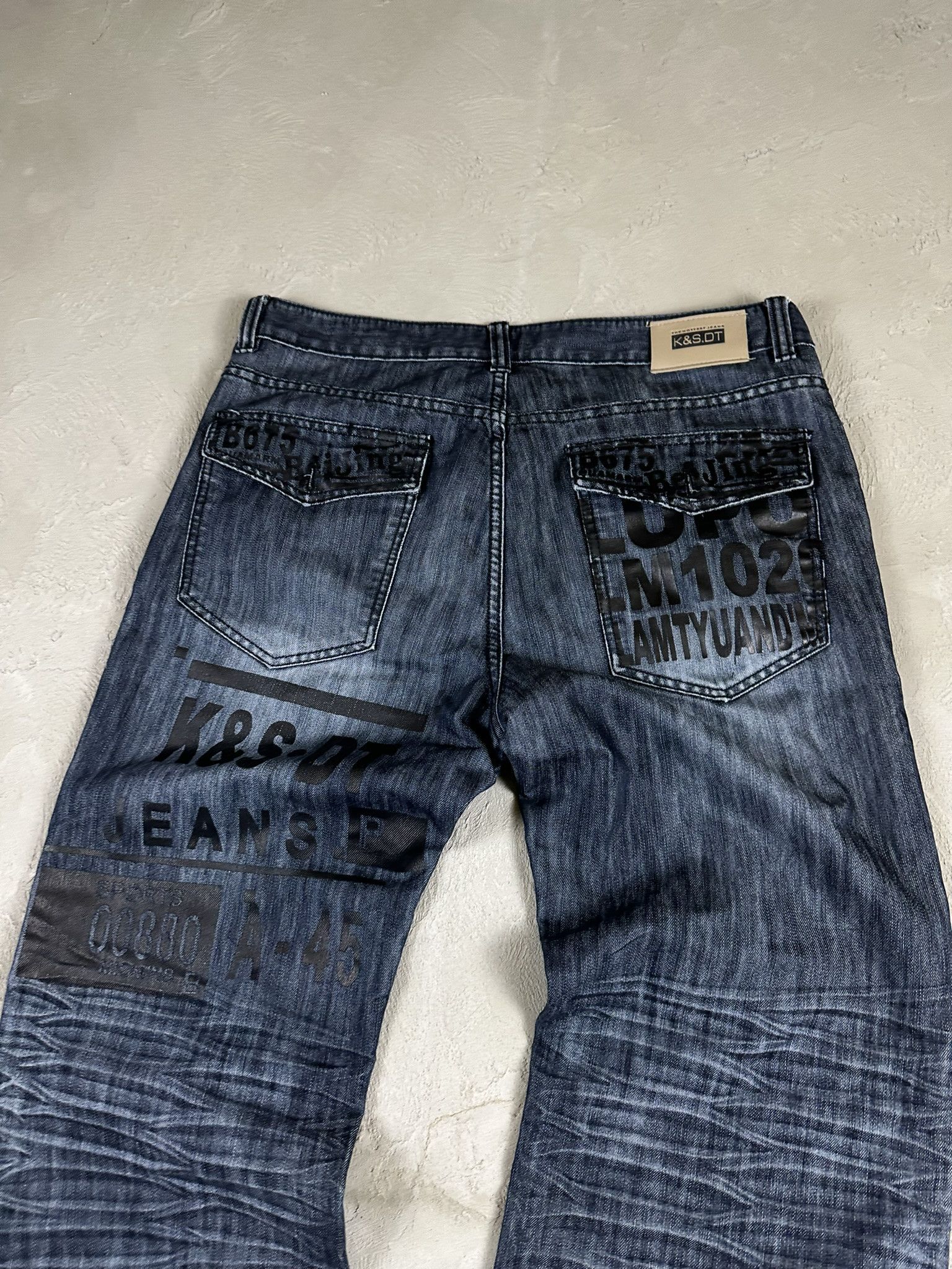 Vintage Vintage Y2k Fullprint Baggy Oversized Denim Jeans Pants 00s Size US 38 / EU 54 - 3 Thumbnail