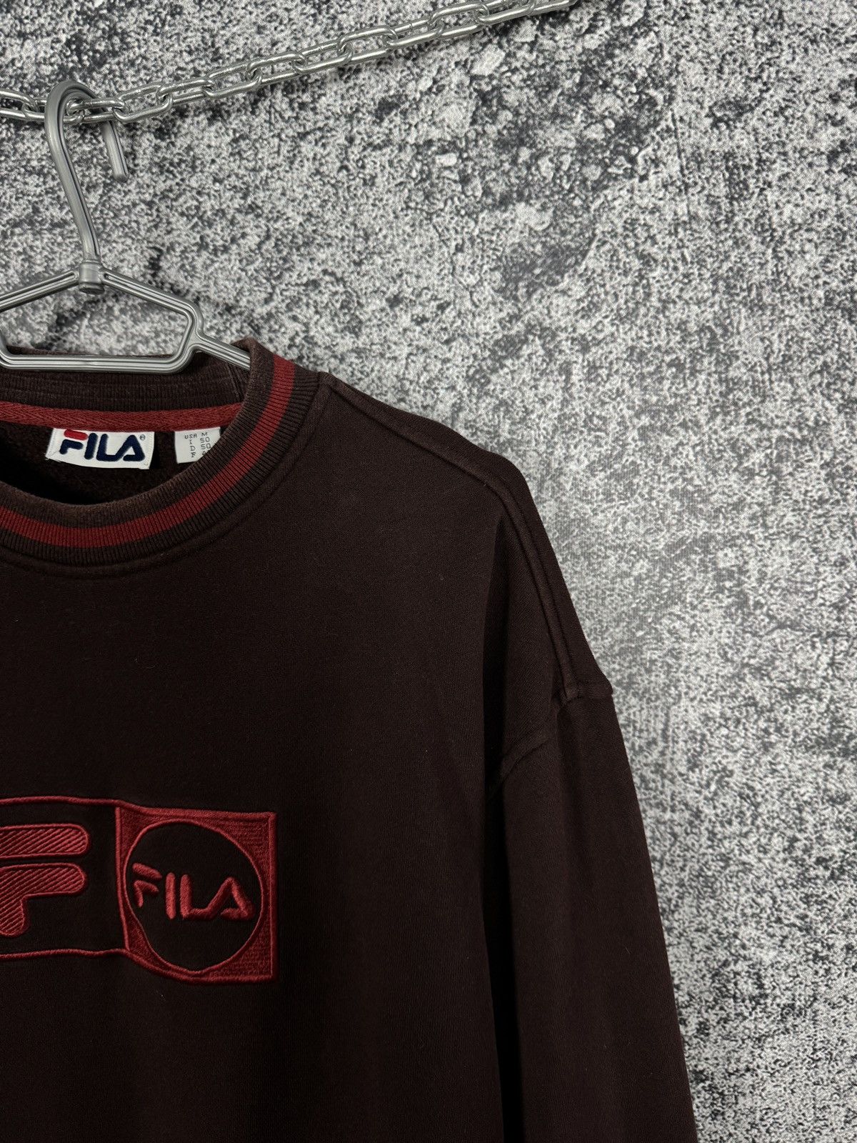 Fila Vintage 90s Fila Sweatshirt Embroidered Big Logo Y2K Size M Size US M / EU 48-50 / 2 - 2 Thumbnail