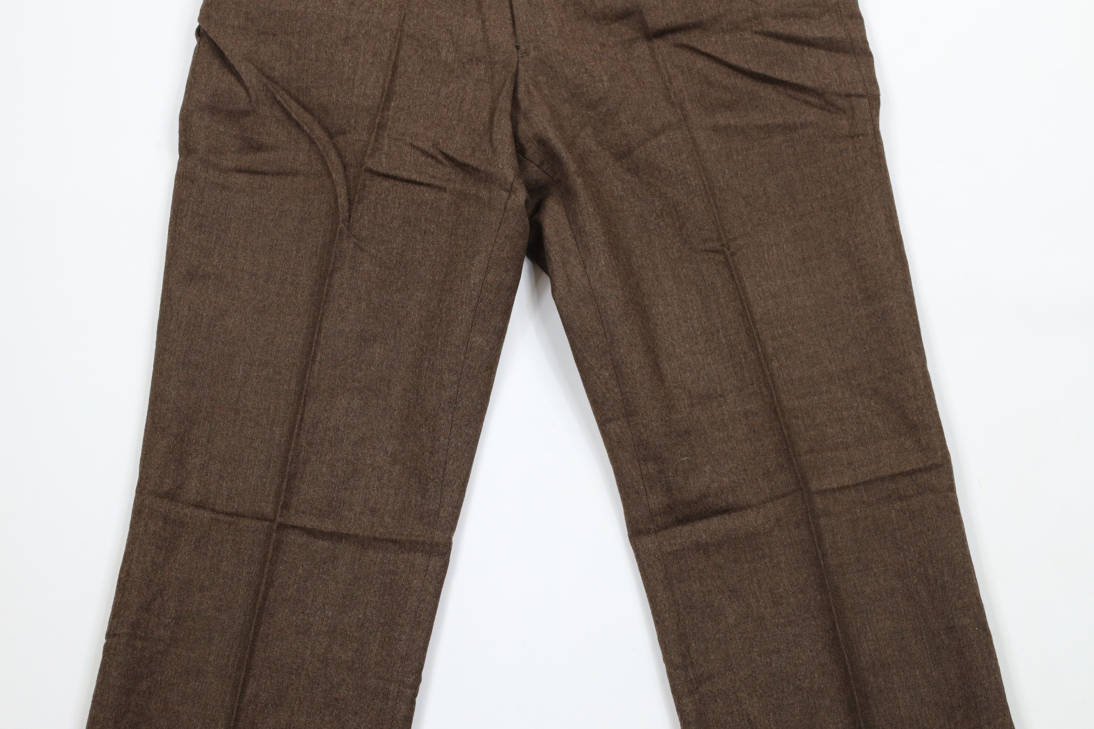 Vintage Vintage 70s Streetwear Blend Flared Chino Pants Brown USA Size US 32 / EU 48 - 3 Thumbnail