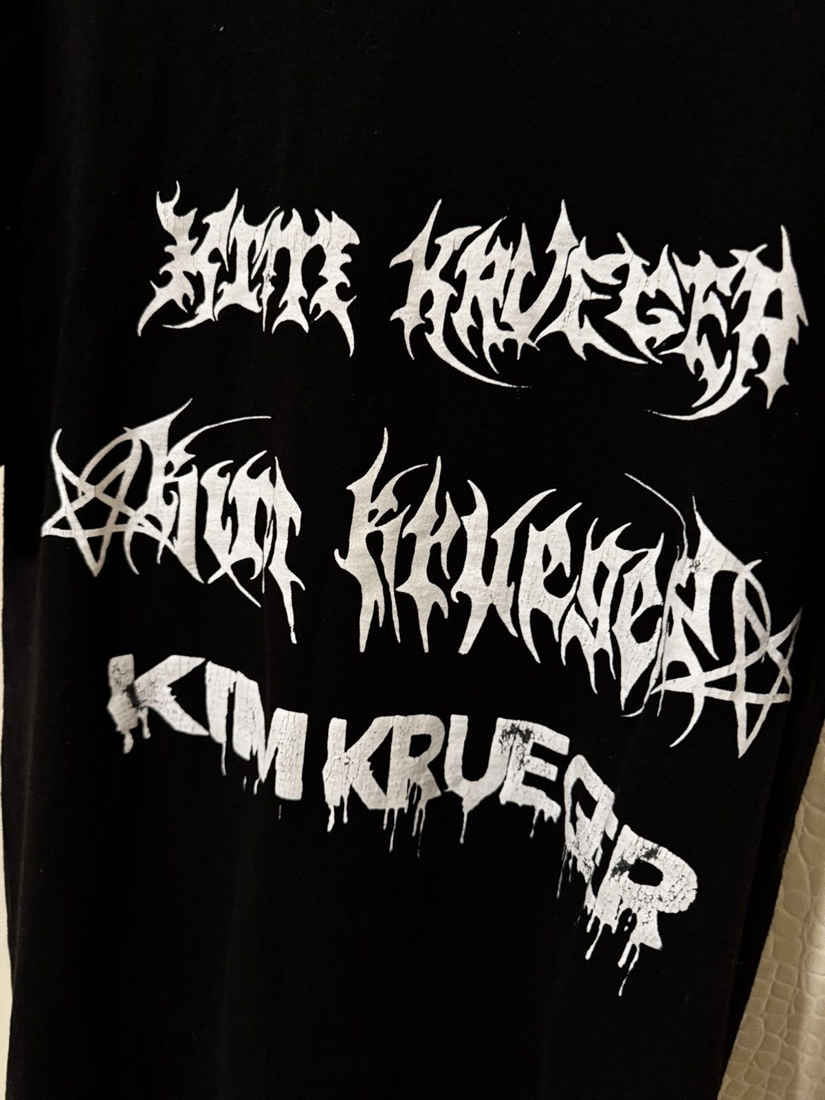 Kim Krueger × Playboi Carti Kim Krueger Burberry Erry three logo T