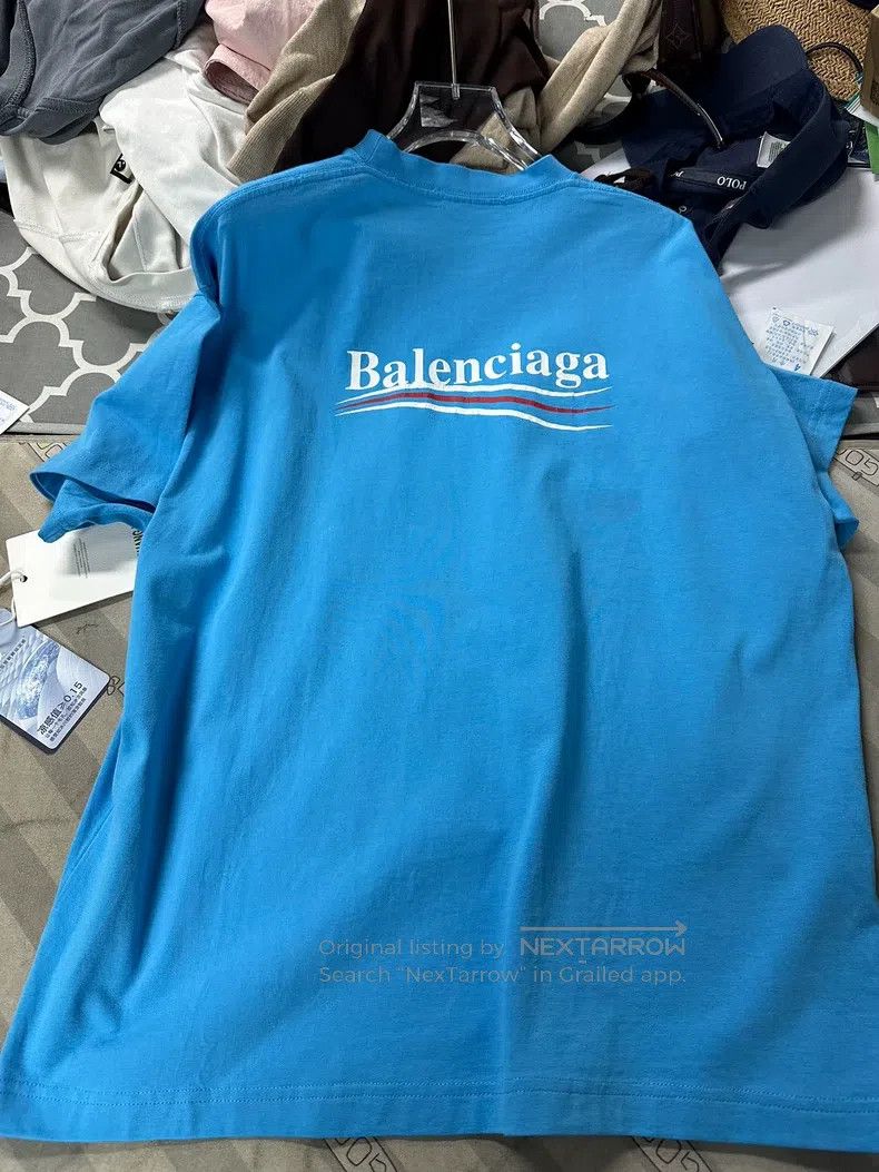 Balenciaga Balenciaga Coca-Cola Short Sleeve, Sky Blue Size US XS / EU 42 / 0 - 2 Thumbnail