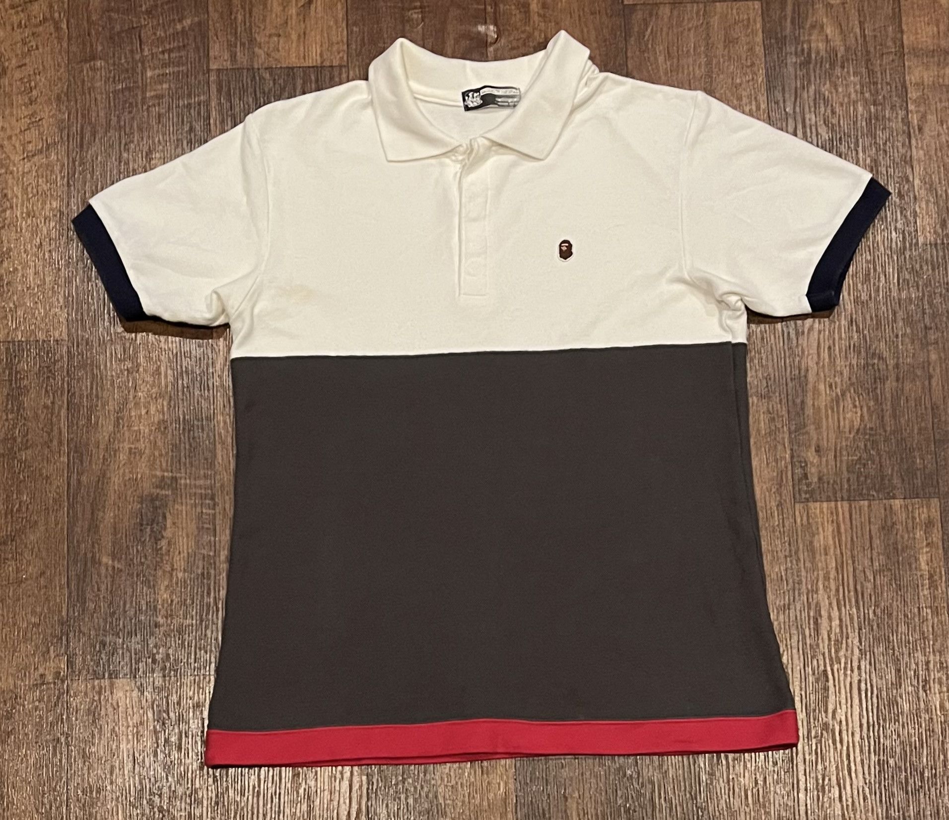Bape Bape logo polo shirt Size US S / EU 44-46 / 1 - 1 Thumbnail