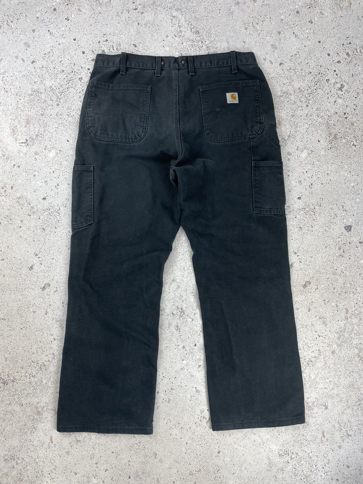 Carhartt × Vintage Vintage Carhartt Washed Duck Work Dungaree Double Knee Pants Size US 34 / EU 50 - 2 Thumbnail