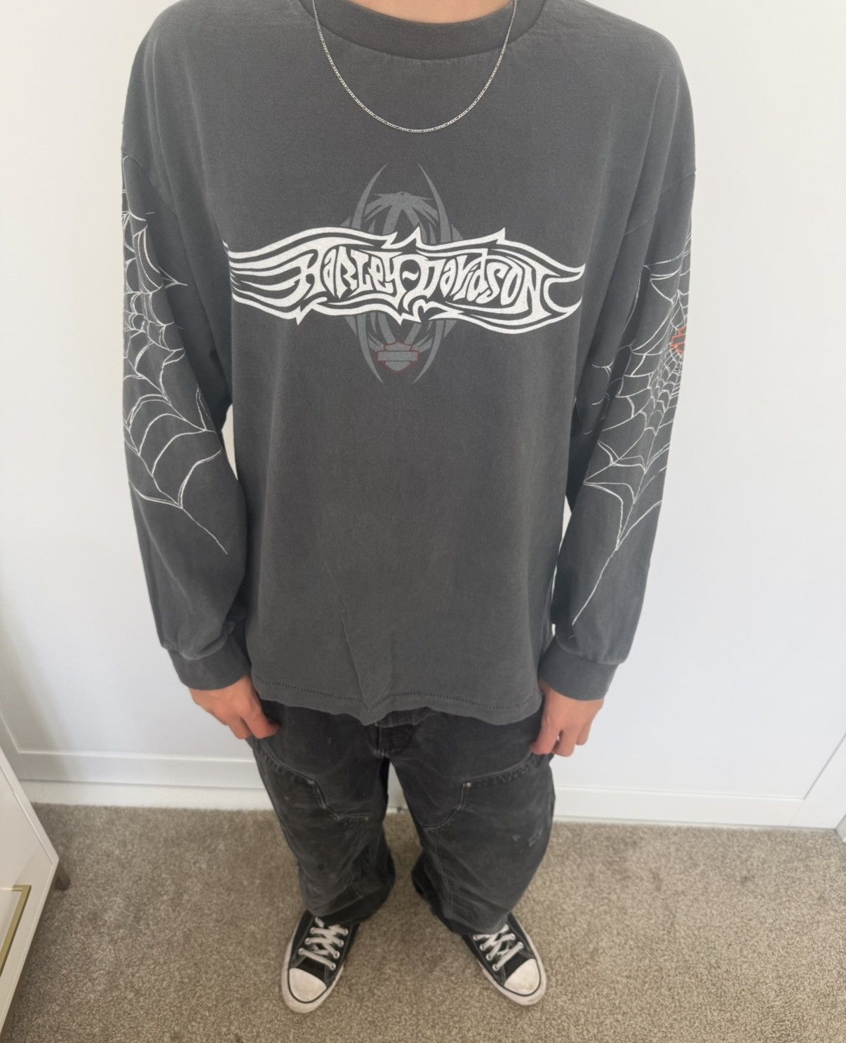 Harley Davidson Harley Davidson spider web longsleeve black/grey size L Size US L / EU 52-54 / 3 - 2 Thumbnail