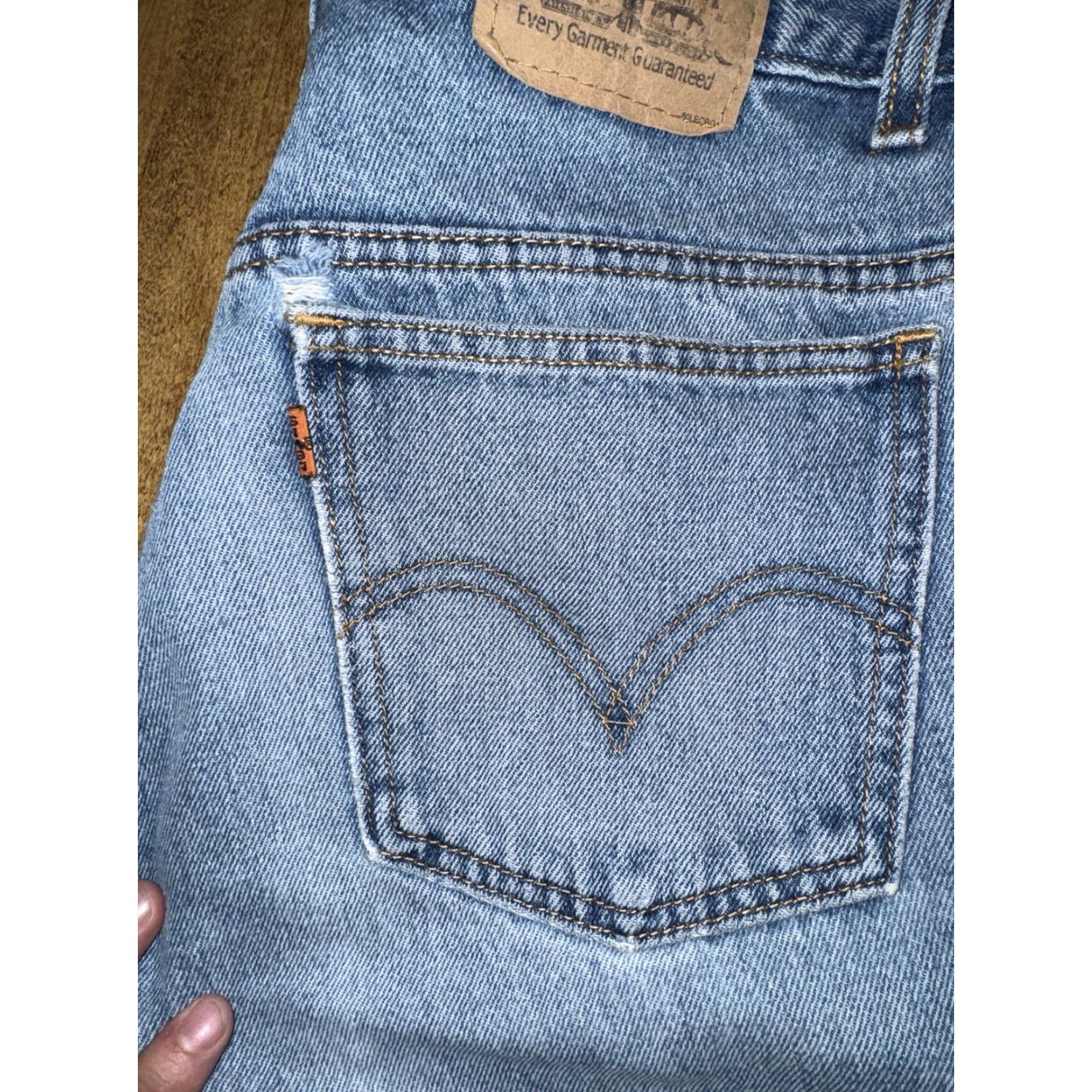 Levi's VINTAGE Levi’s Orange Tab Denim Jeans Light Blue 32x32 Distressed Straight Men 32 Inseam Jeans Blue Mens Size US 32 / EU 48 - 2 Thumbnail