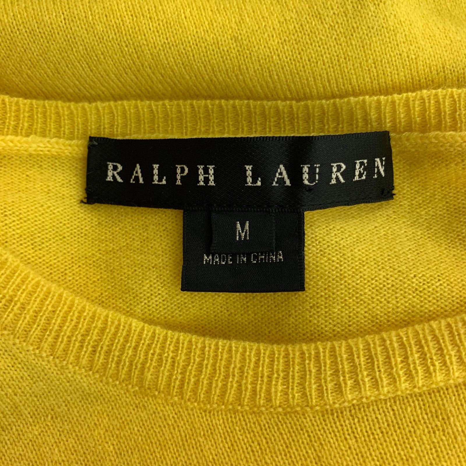 Ralph Lauren RALPH LAUREN Cashmere Knitted Size M Yellow Pullover Size M / US 6-8 / IT 42-44 - 4 Thumbnail