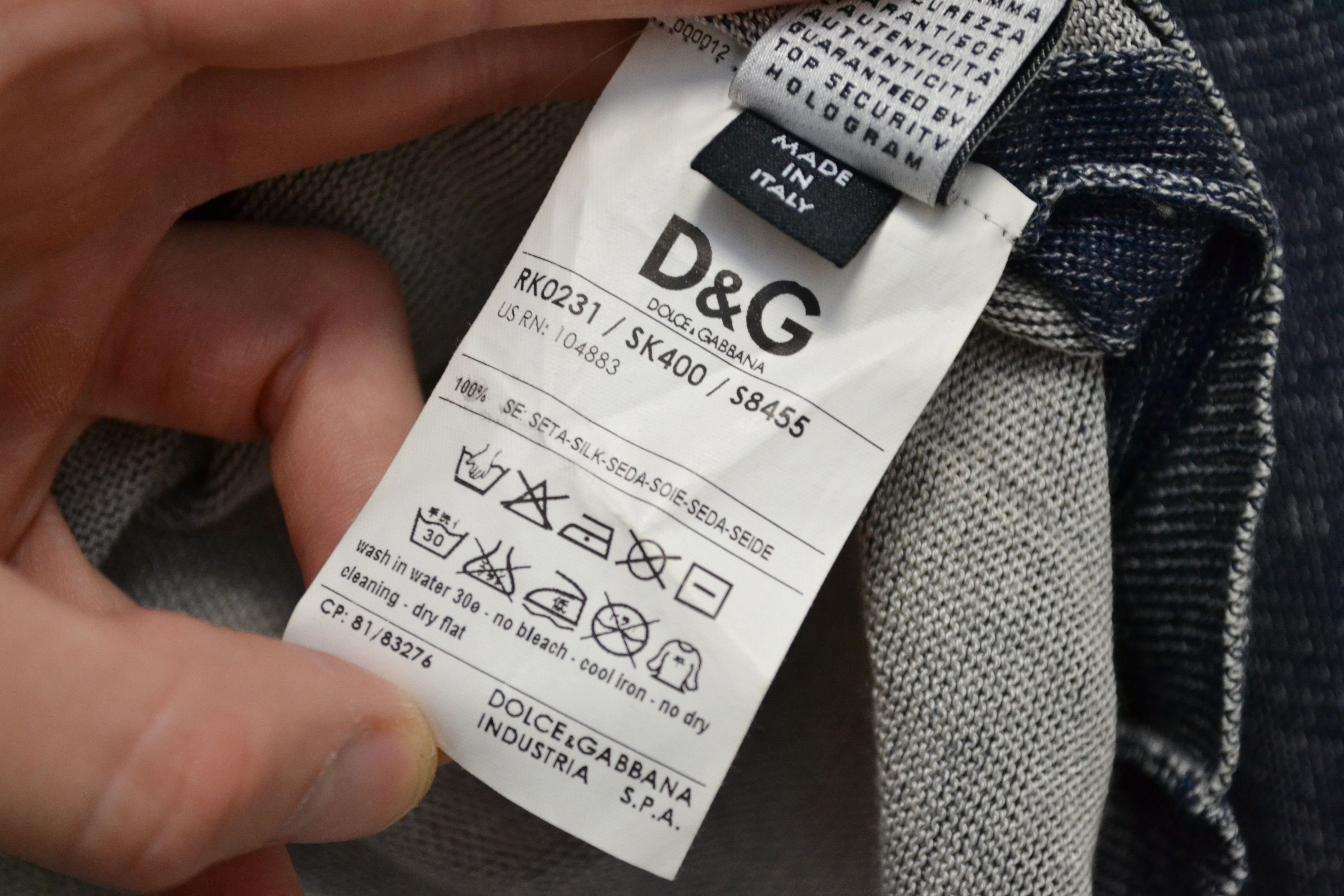 Dolce & Gabbana D&G Dolce&Gabbana 100% Silk Men’s Sweater Size US M / EU 48-50 / 2 - 7 Thumbnail
