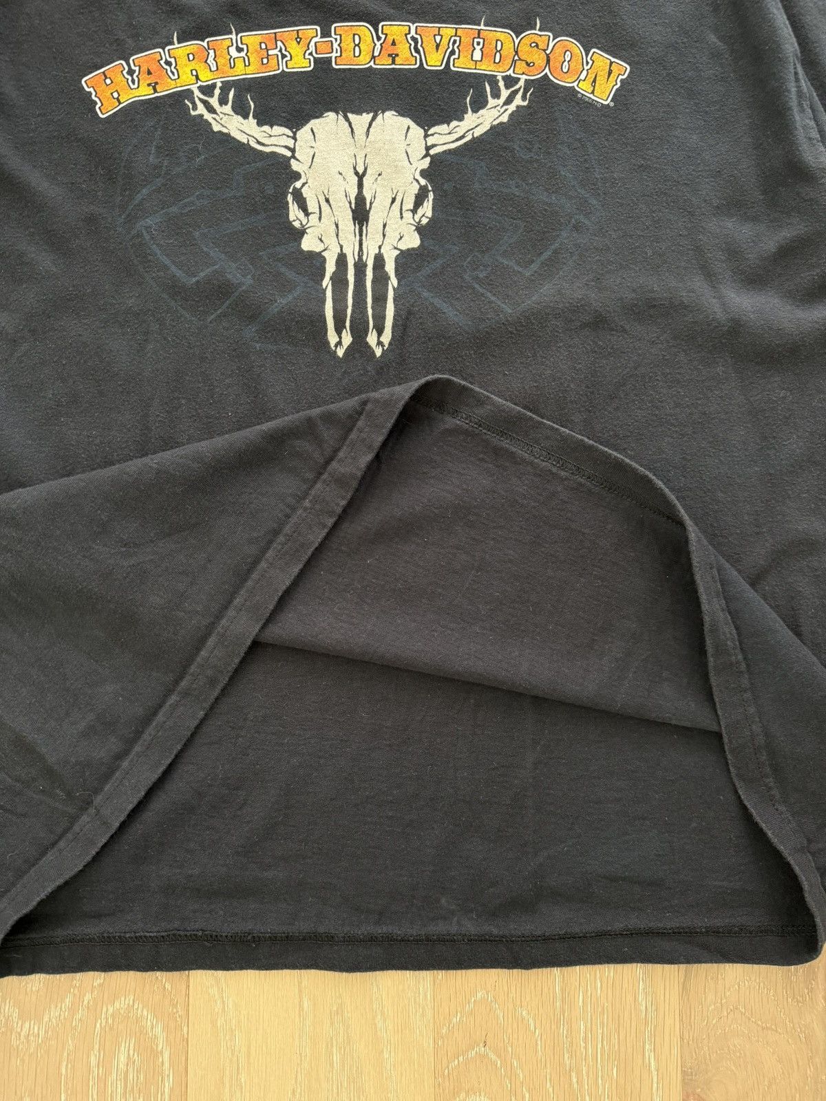 Harley Davidson Vintage ‘05 Harley Davidson Cow Skull Little Rock Arkansas Size US XL / EU 56 / 4 - 5 Thumbnail
