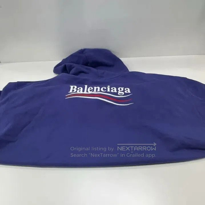 Balenciaga Balenciaga Blue Logo Print Hoodie. Size US S / EU 44-46 / 1 - 8 Thumbnail